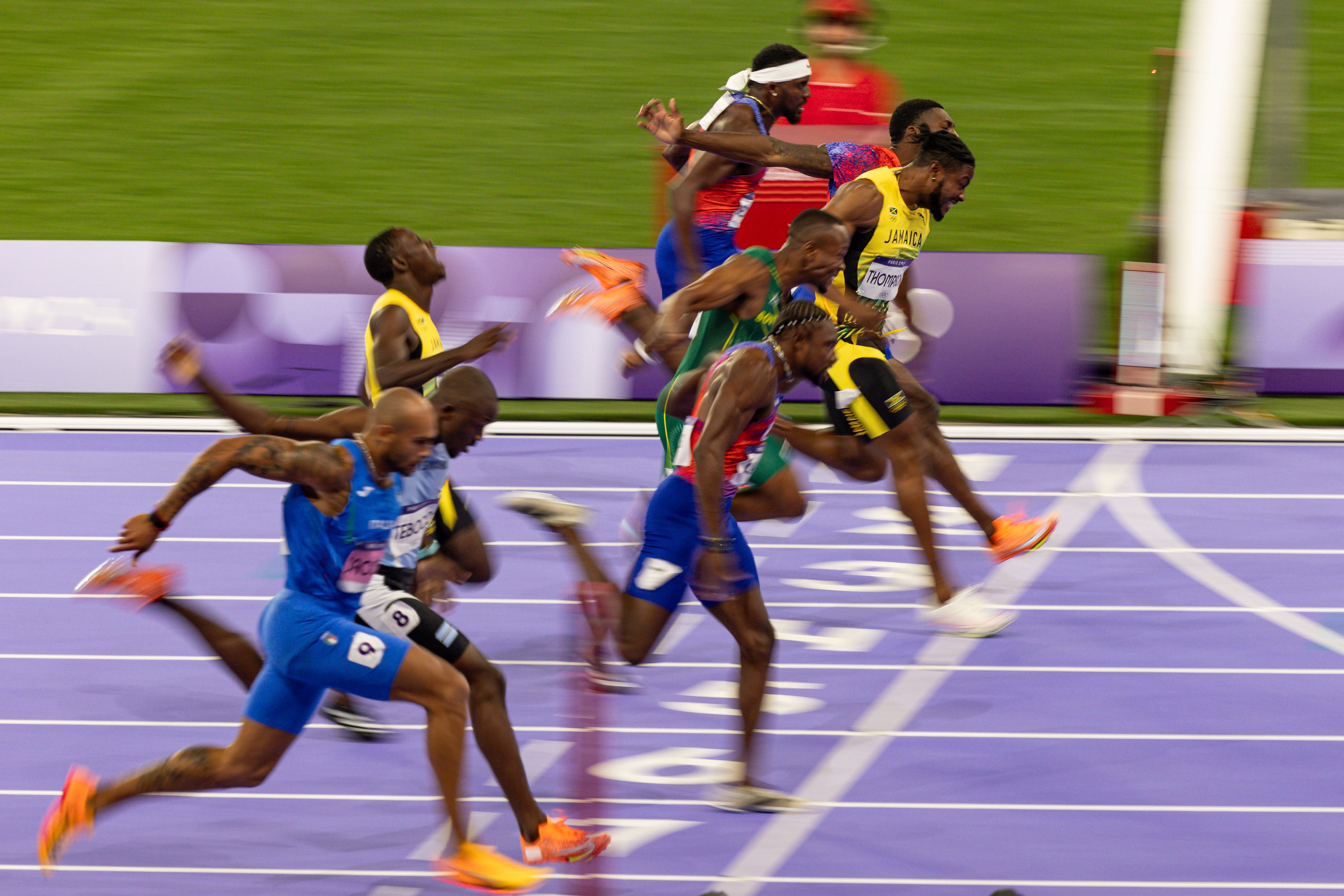 Noah Lyles in olympic race