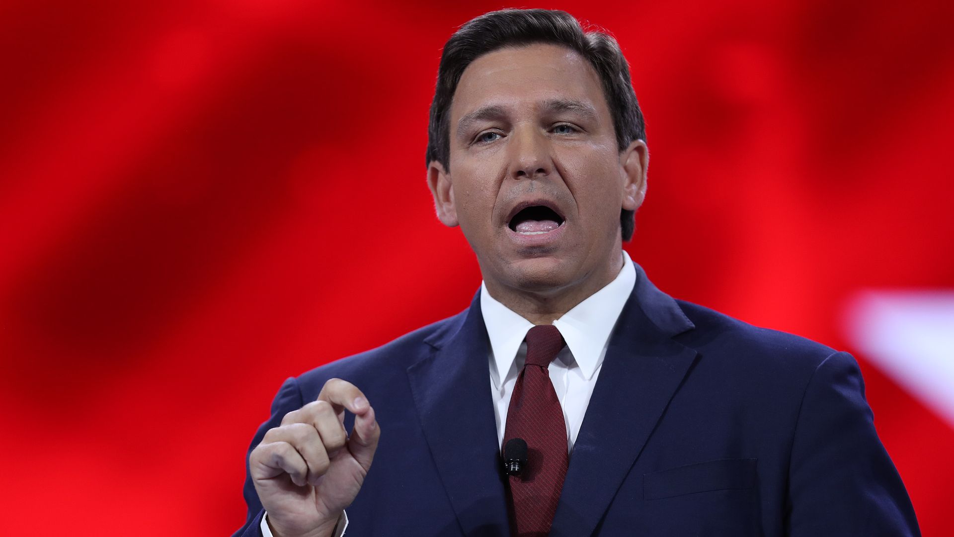 Florida Gov. Ron DeSantis speaks at the opening of the Conservative Political Action Conference at the Hyatt Regency on February 26, 2021 in Orlando, Florida. 