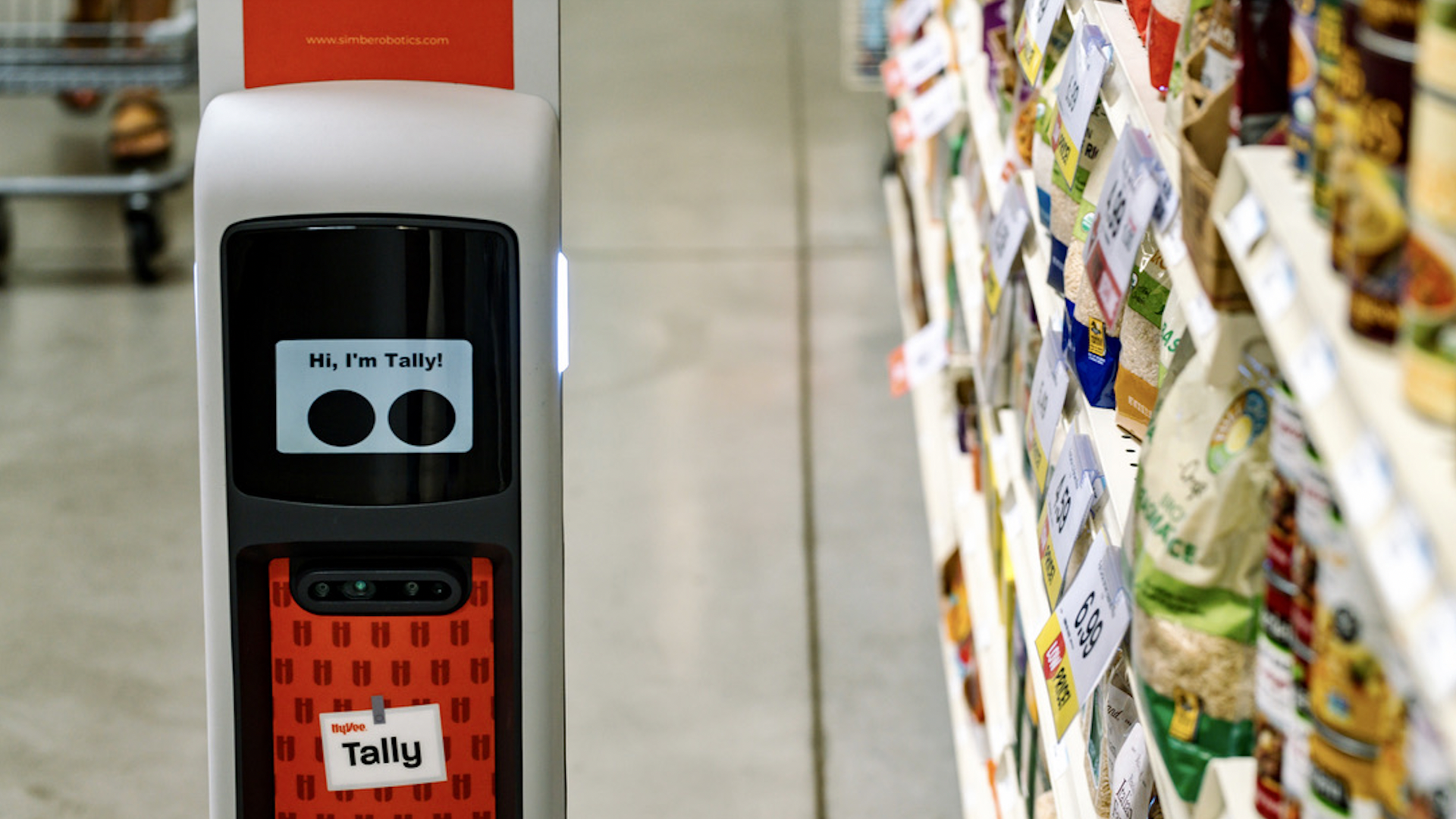 Tally, an autonomous robot at Hy-Vee
