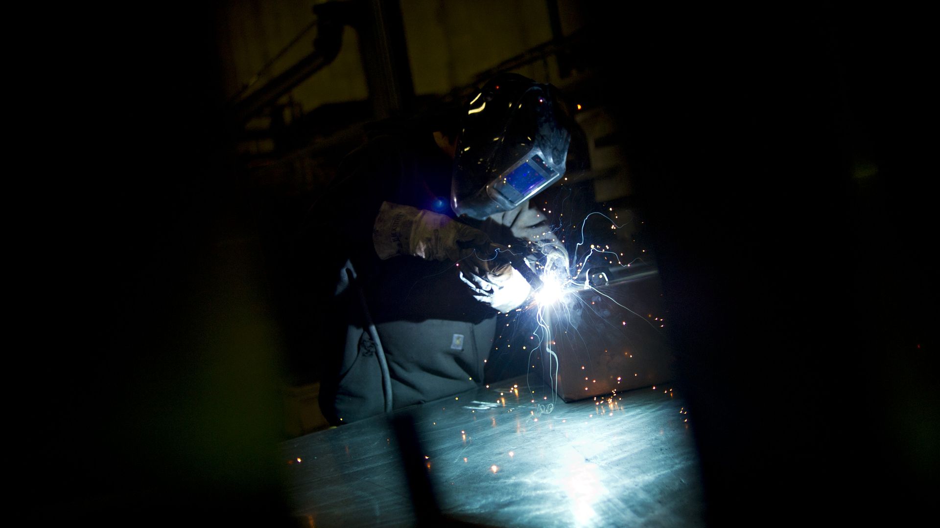 A photo of a welder.