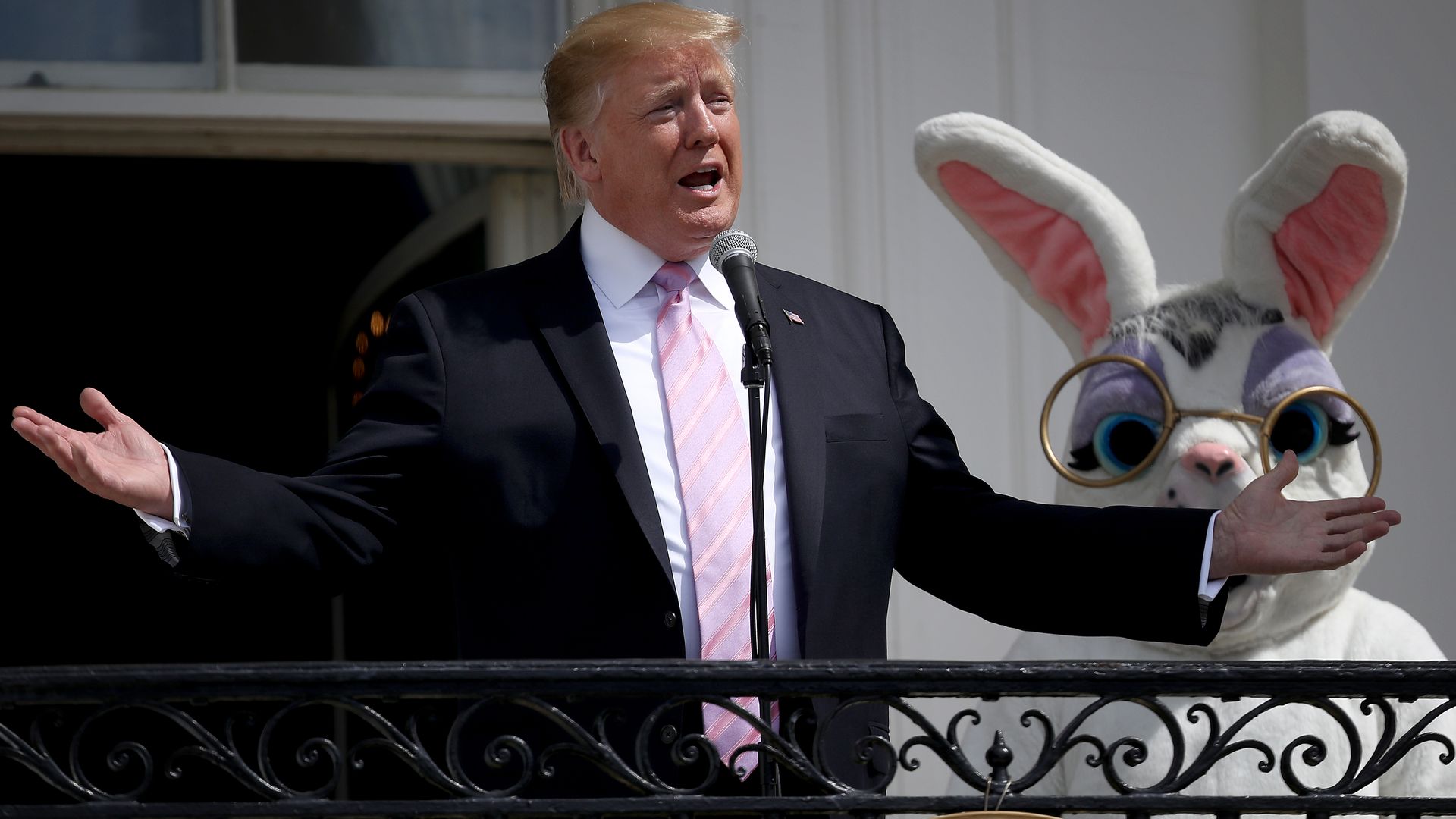 President Trump at easter egg roll
