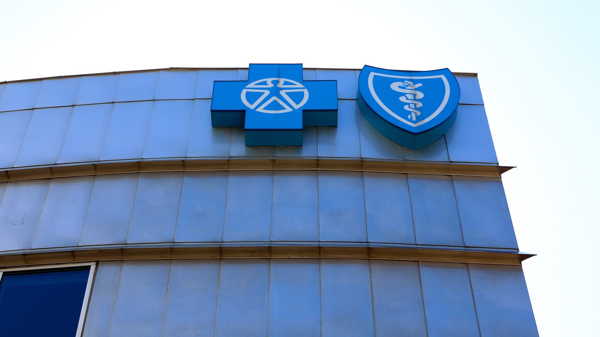 Blues symbol on building