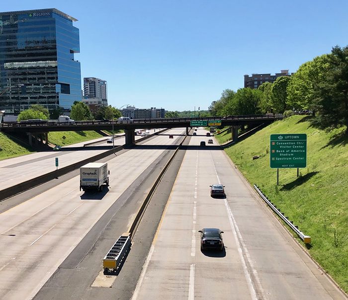 highway road in charlotte