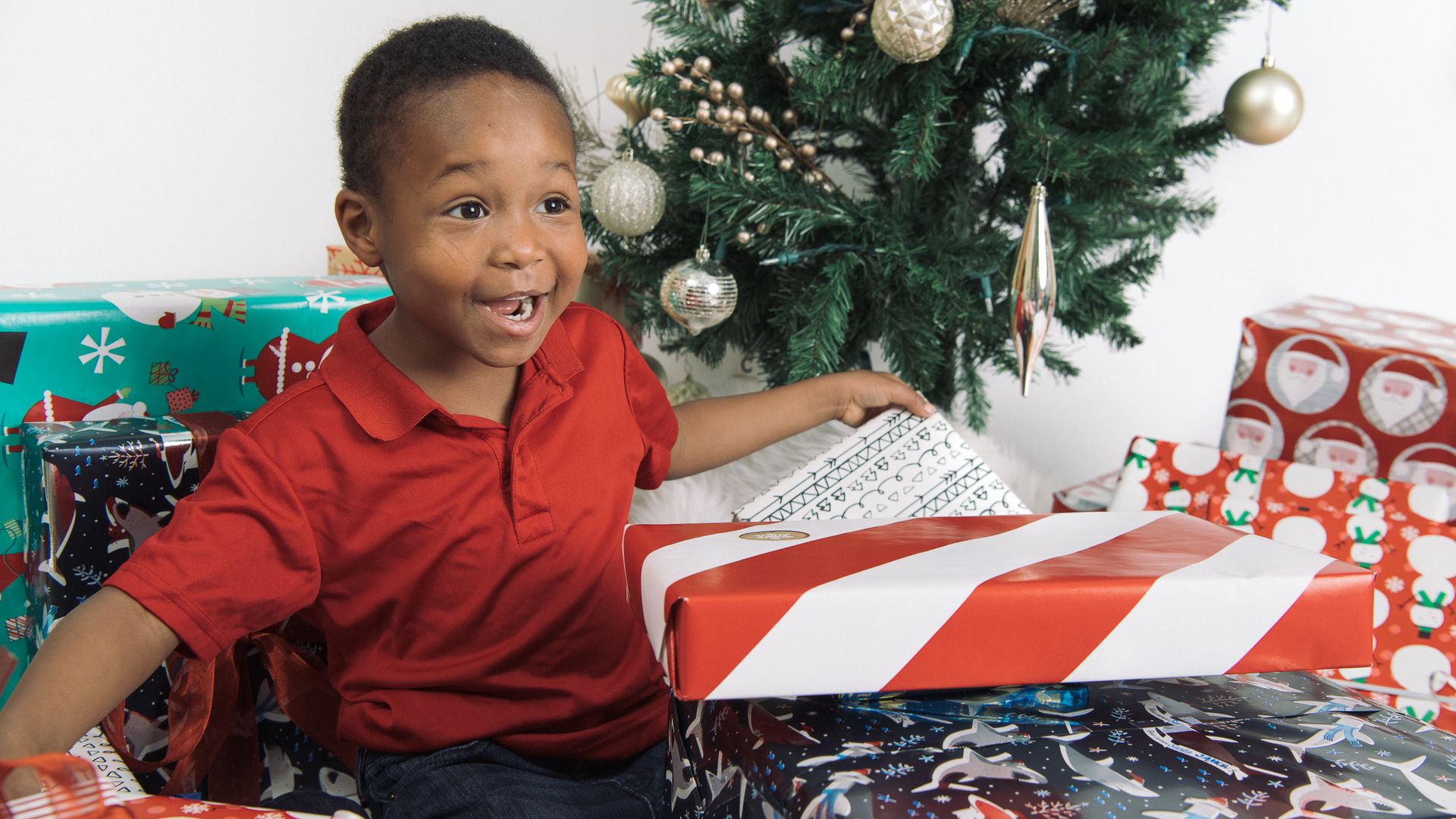 A child who participated in the Amigas in Action gift-giving program. Courtesy of Andrew Kelly