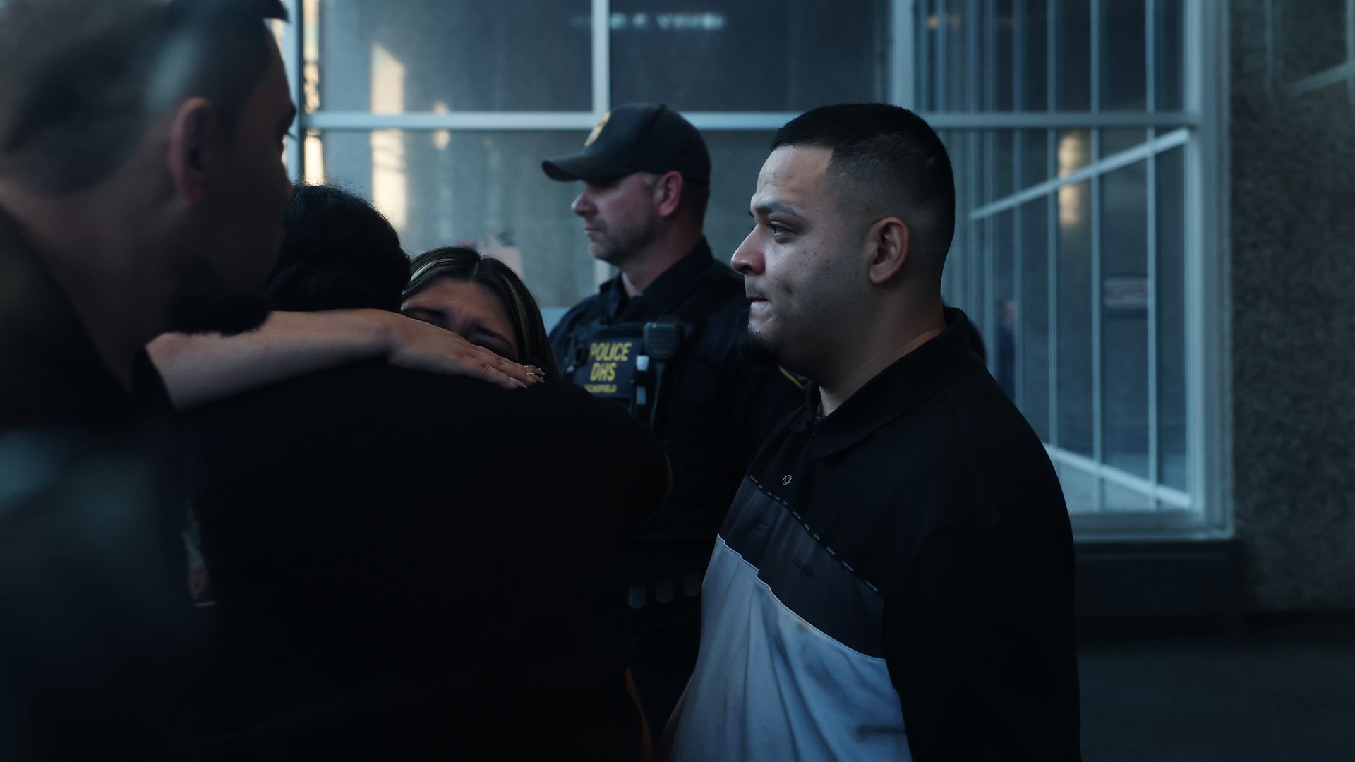 Kilmar Abrego Garcia enters a U.S. Immigration and Customs Enforcement (ICE) field office on August 25, 2025 in Baltimore, Maryland.
