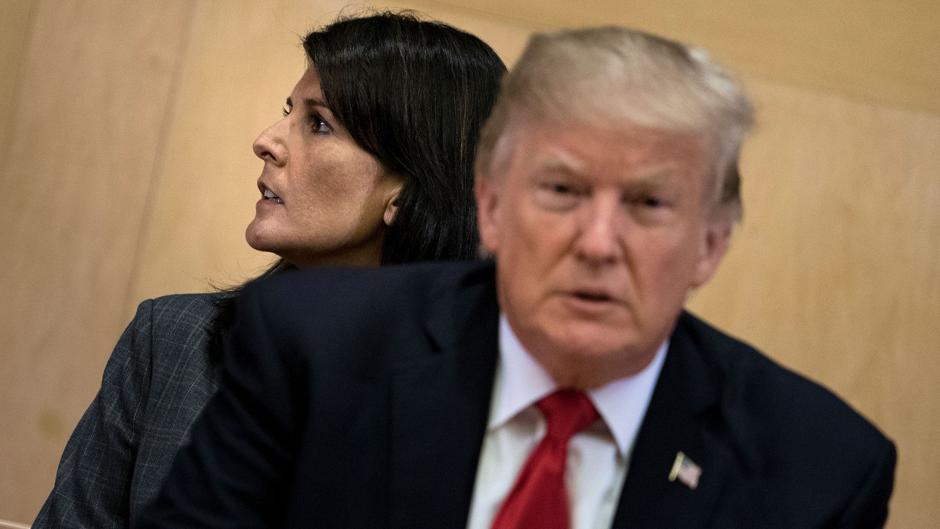 Nikki Haley and Donald Trump