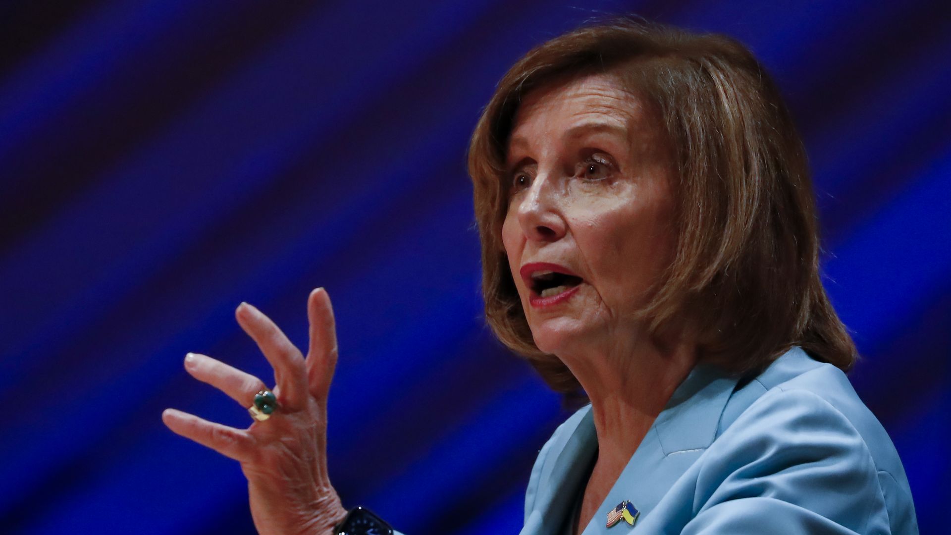 House Speaker Nancy Pelosi,speaks during the Aspen Ideas Climate conference in Miami Beach, Florida, U.S., on Monday, May 9.