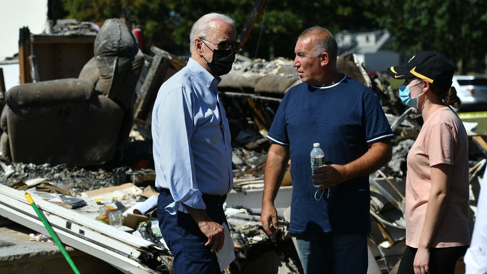 President Biden surveys damages from Hurricane Ida