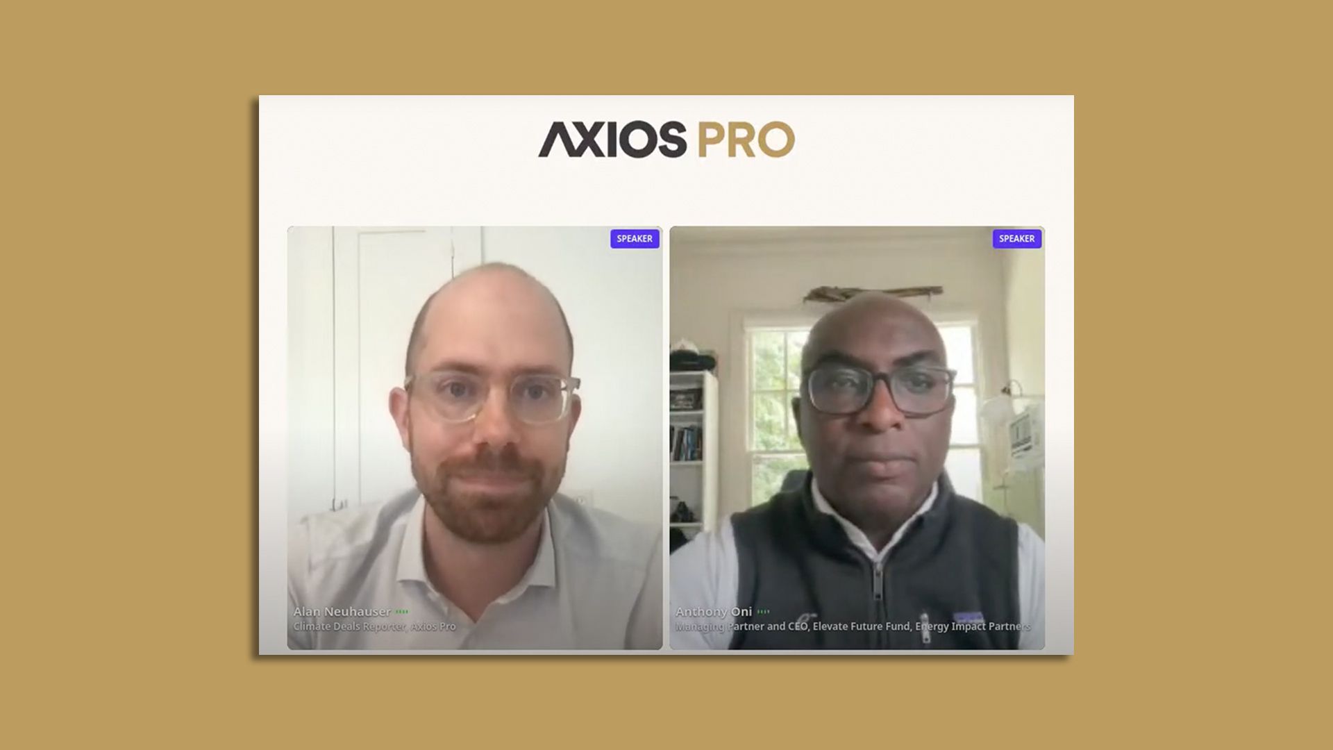 Screenshot of Alan Neuhauser and guest Anthony Oni