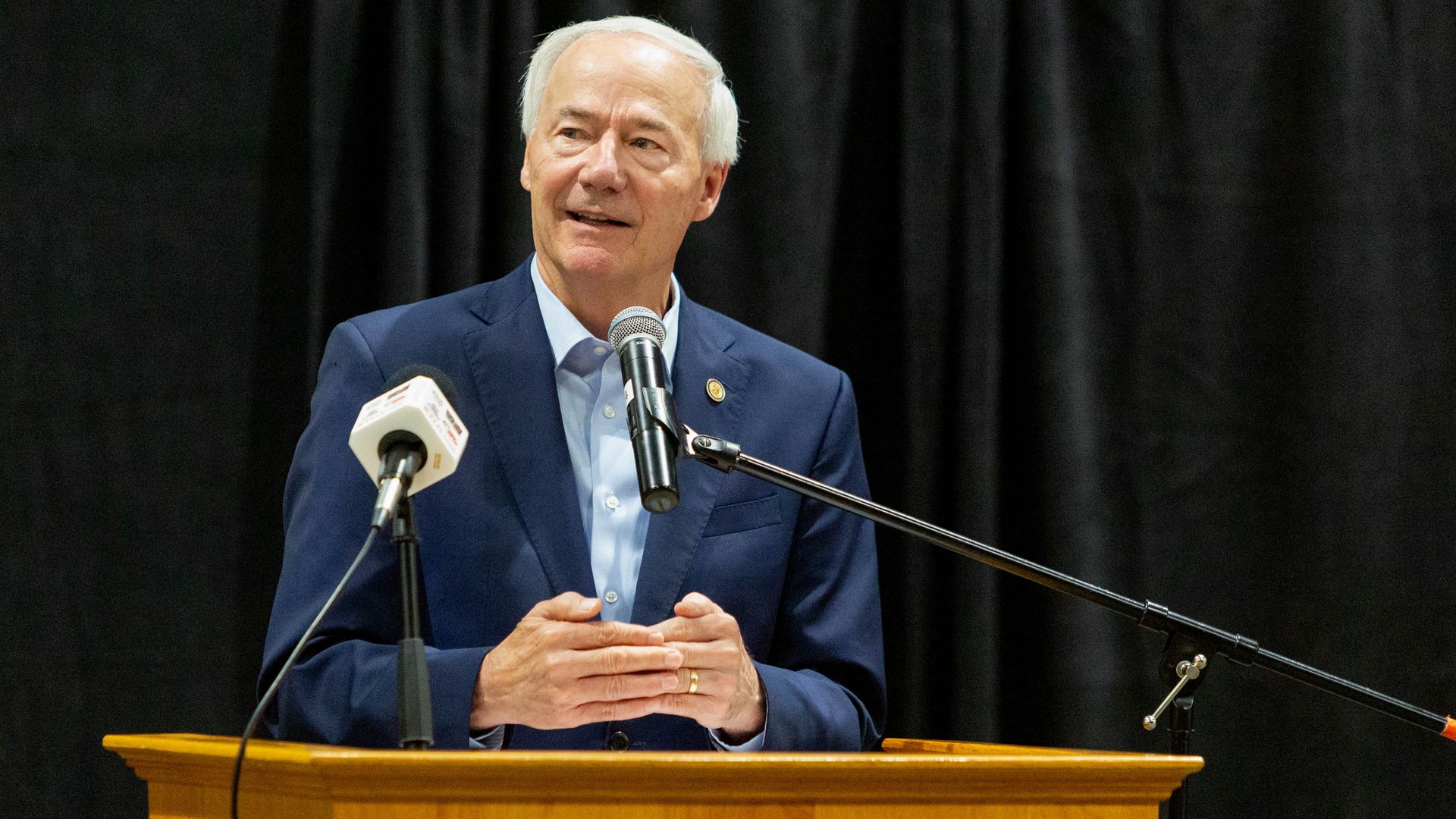 A photo of Gov. Asa Hutchinson of Arkansas. 