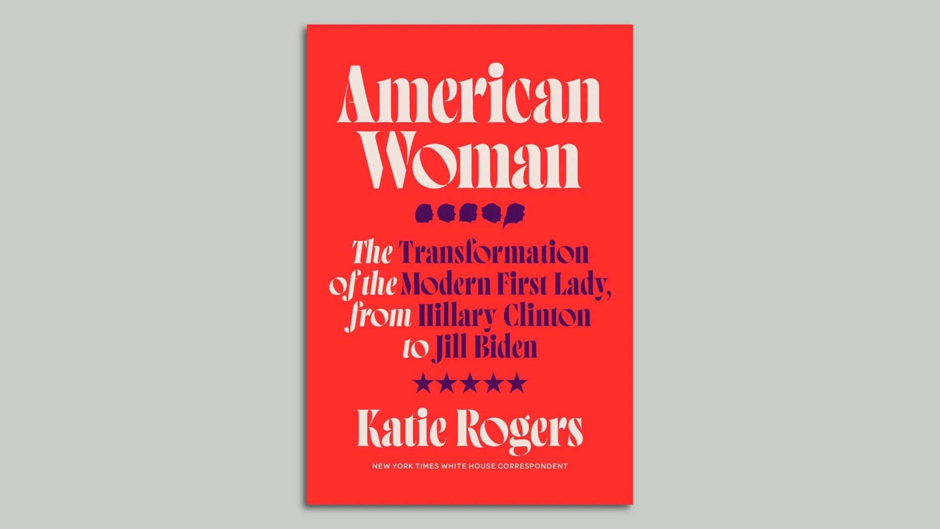 The red cover of "American Woman" by Katie Rogers