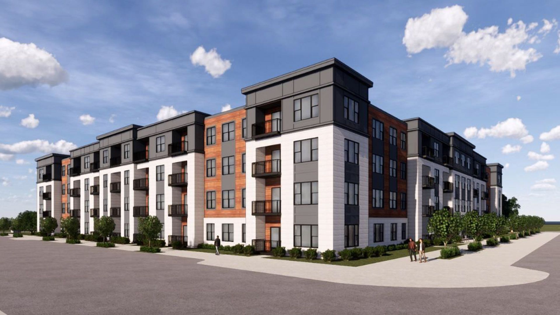 Design plan for a new senior housing complex in Des Moines.