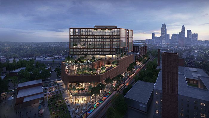 night view 2151 Hawkins development in south end