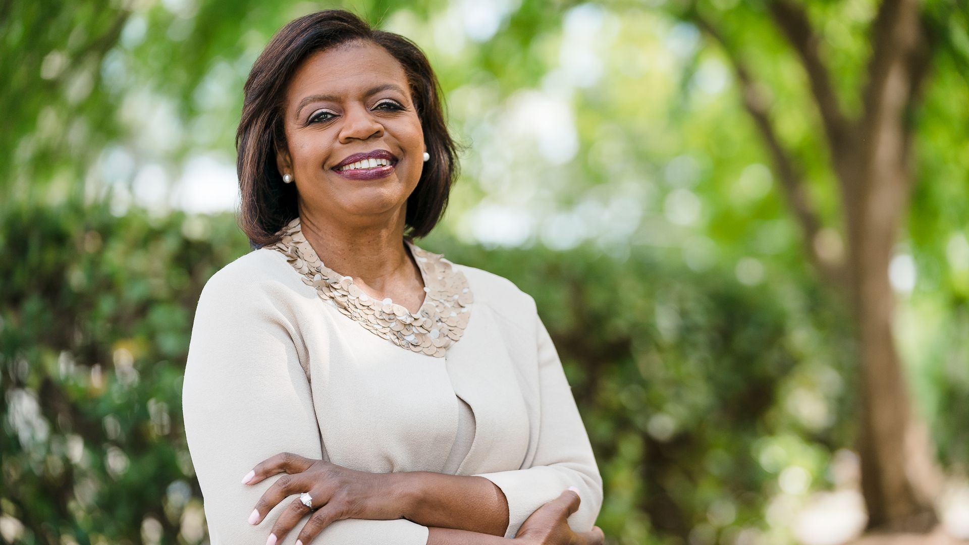 A headshot of Democratic U.S. Senate candidate Cheri Beasley. 
