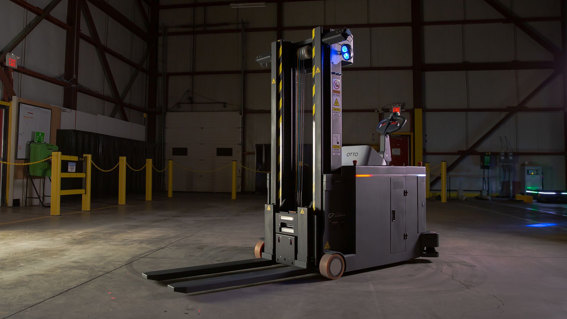 An autonomous forklift