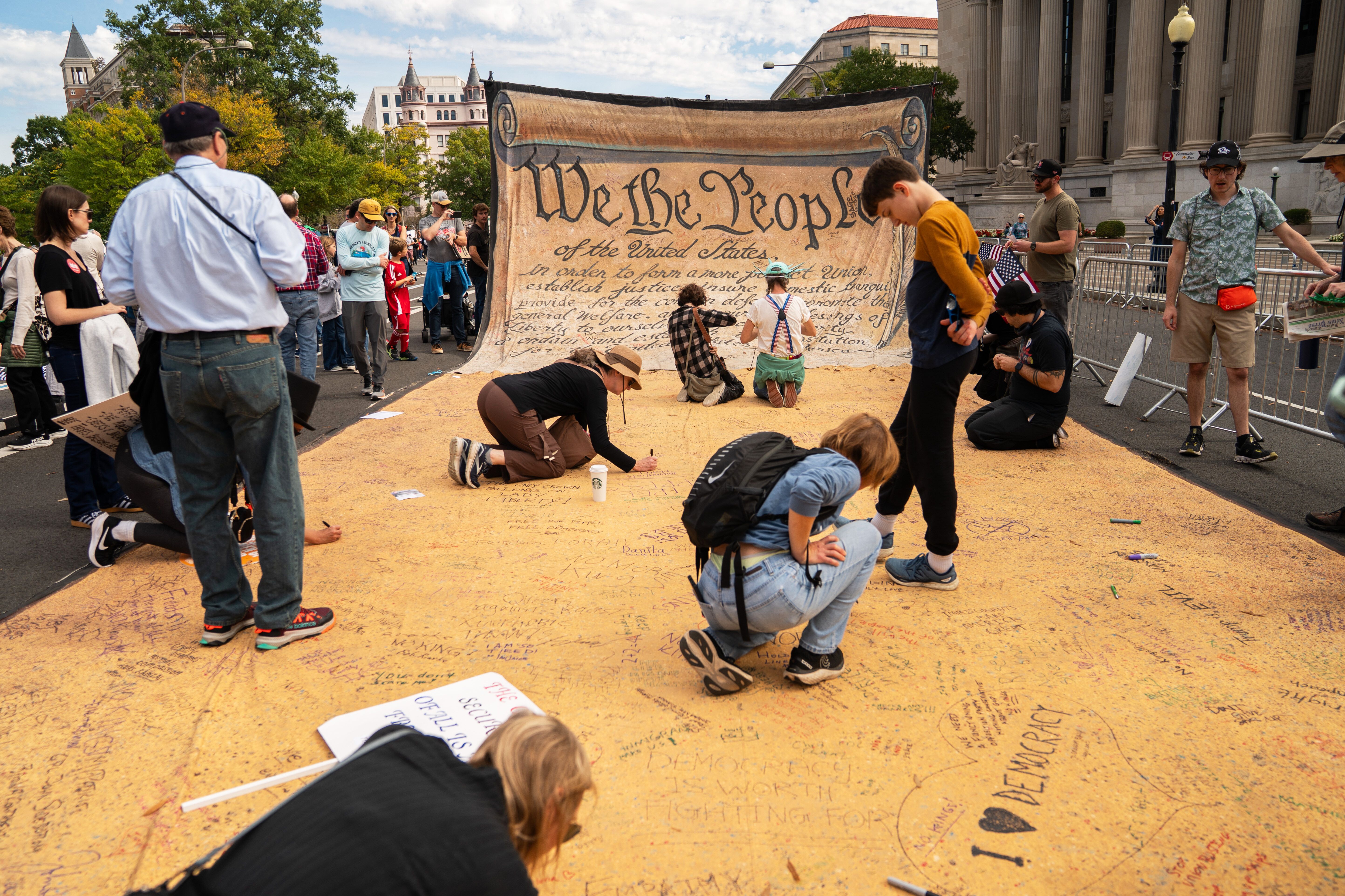 Protesters in D.C.