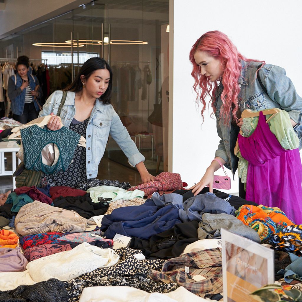 Shoppers trade fast fashion for clothing swaps