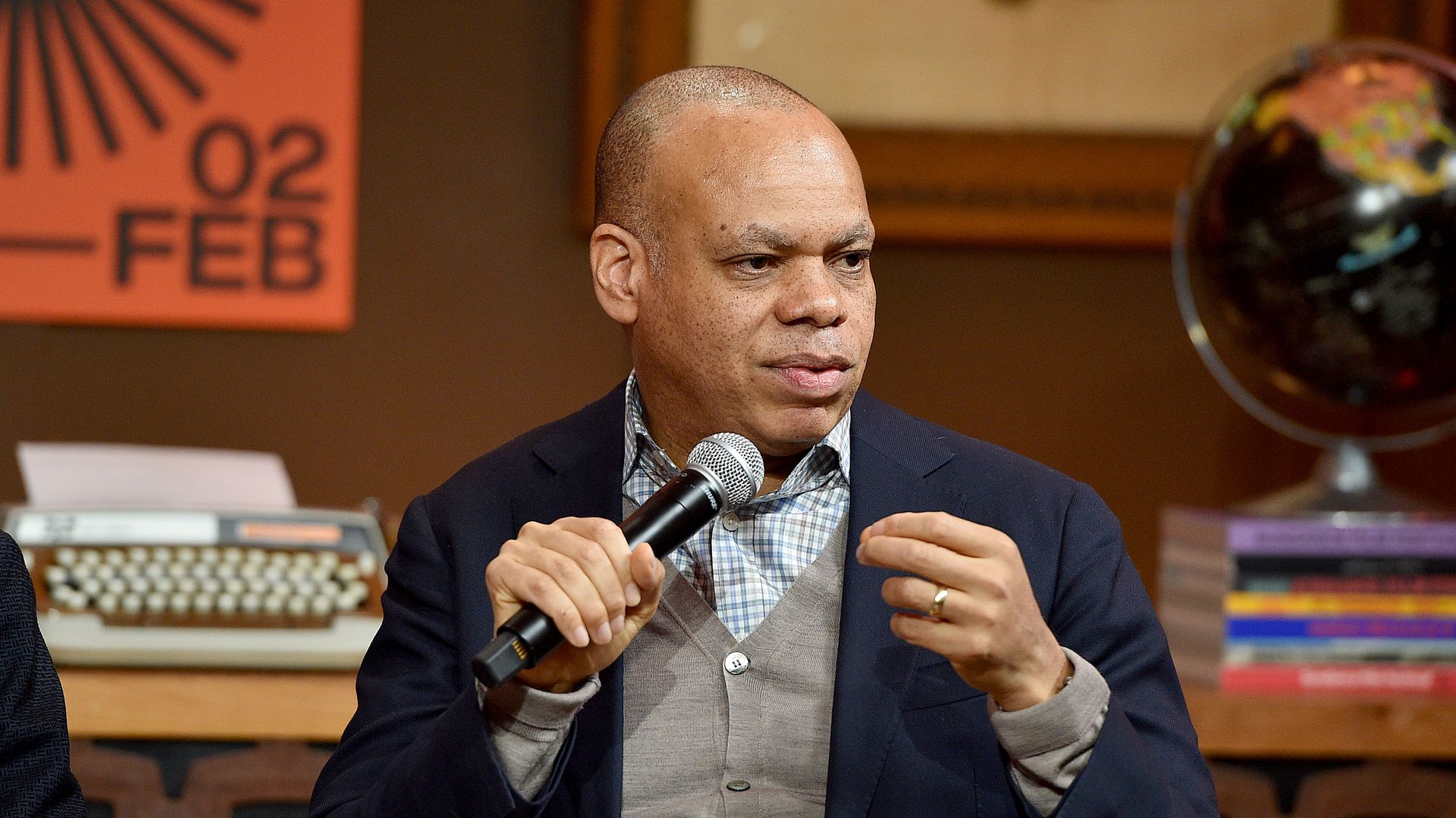 Patrick Gaspard speaks onstage at the 2020 Sundance Film Festival