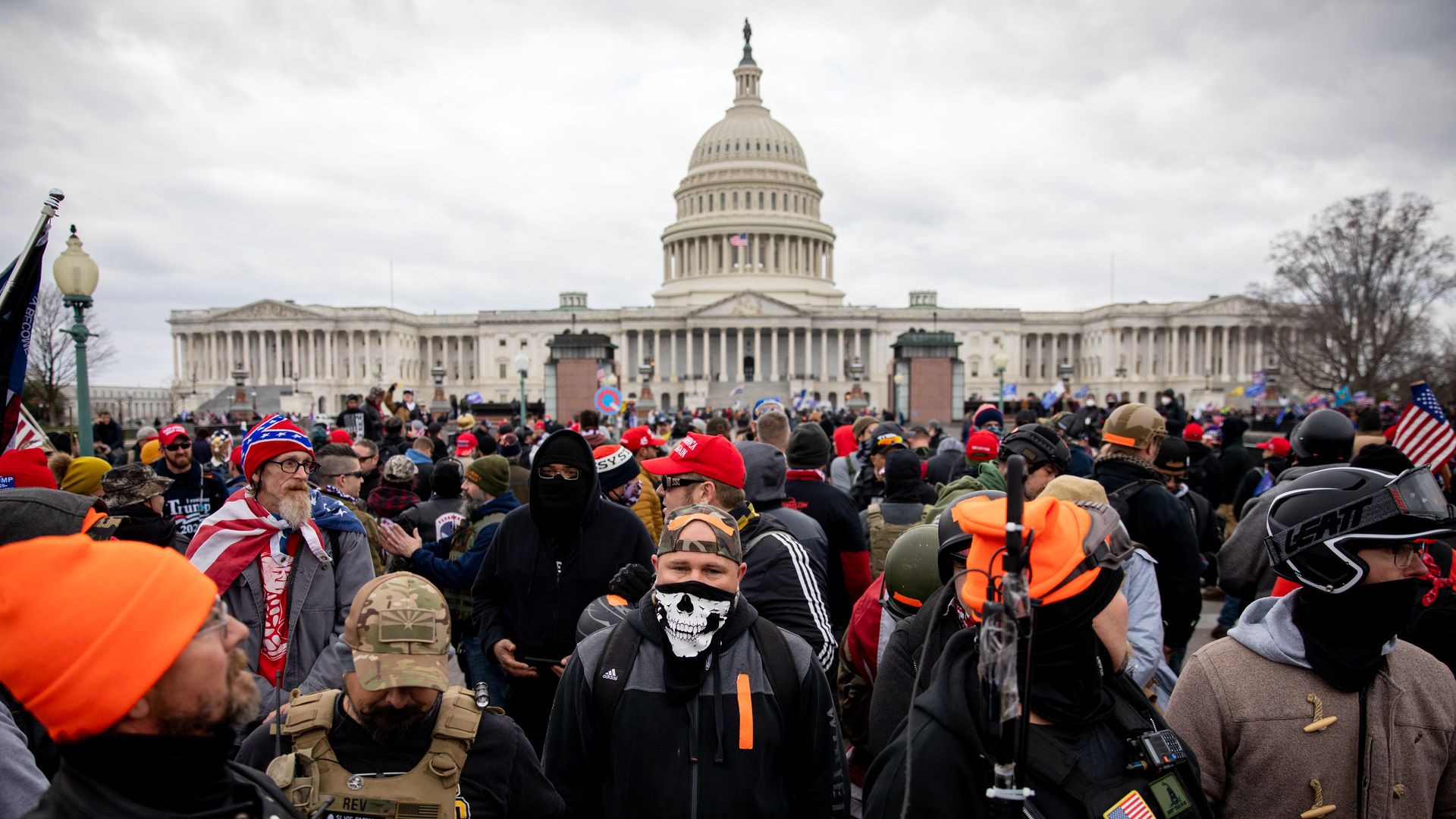 Proud Boys in front of the Capitol
