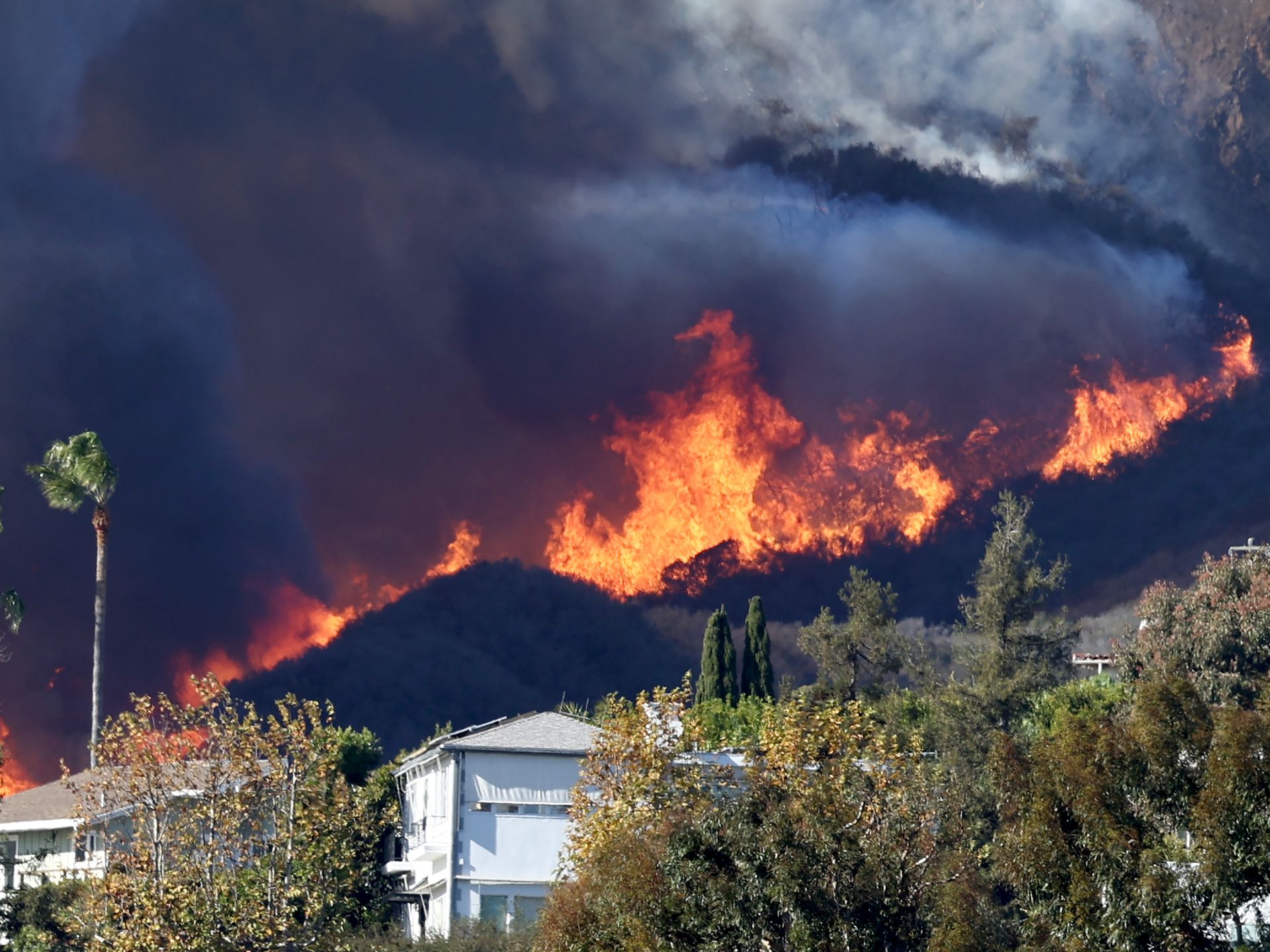 Powerful Santa Ana winds bring fire risk to San Diego - Axios San