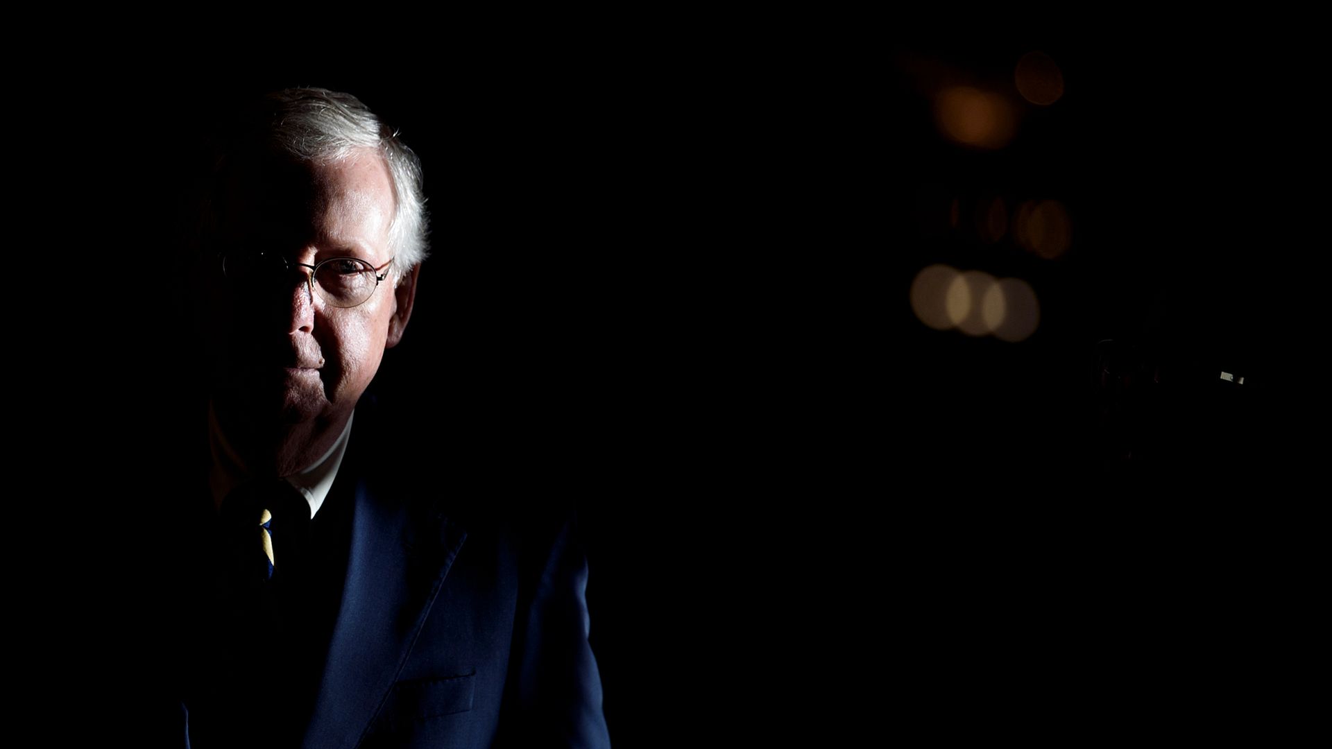 Senate Majority Leader Senator Mitch McConnell (R-KY) walks to the Senate floor on Capitol Hill