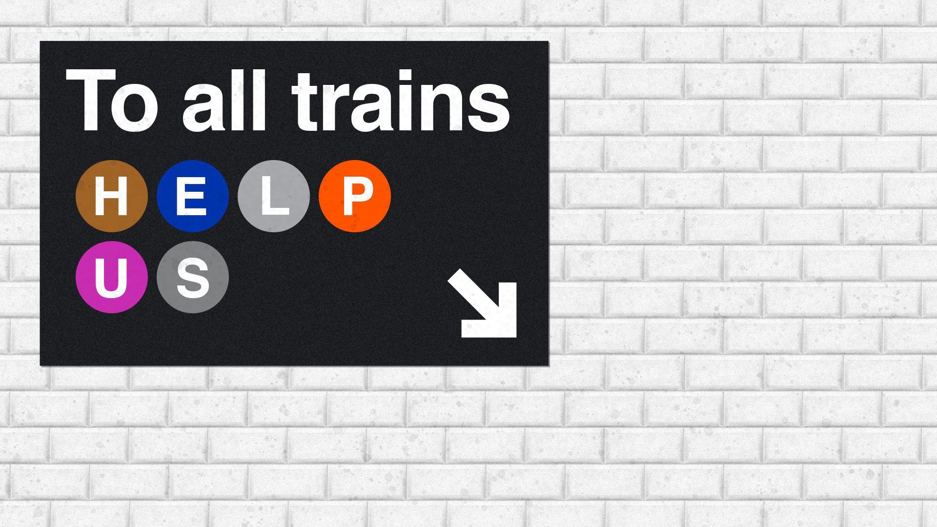 Illustration of a train sign.