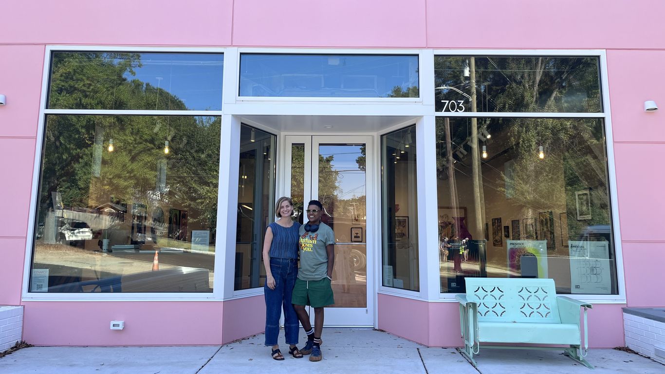 Durham's century-old pink building gets a creative makeover