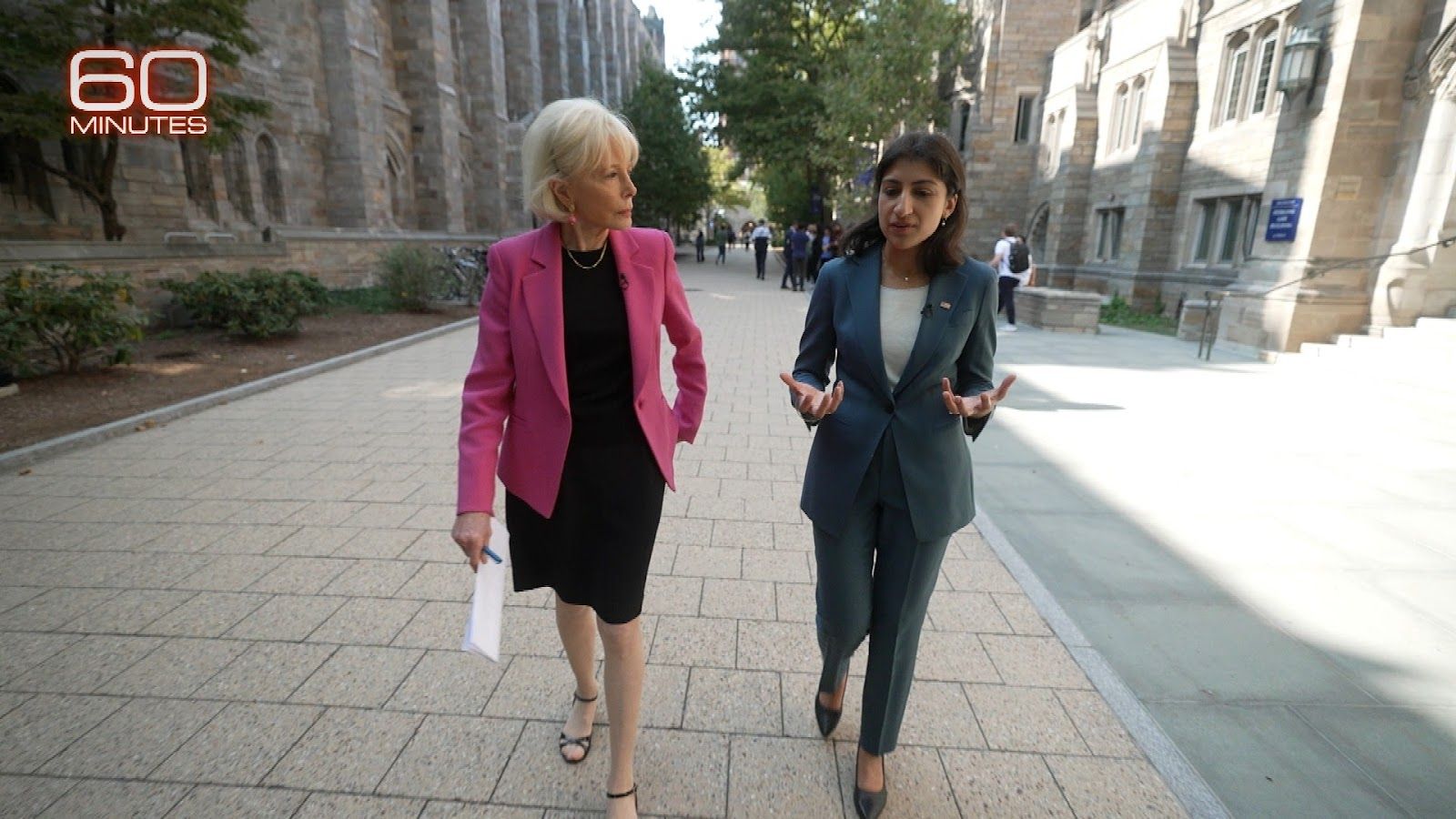 Lesley Stahl interviews Lina Khan on "60 Minutes."