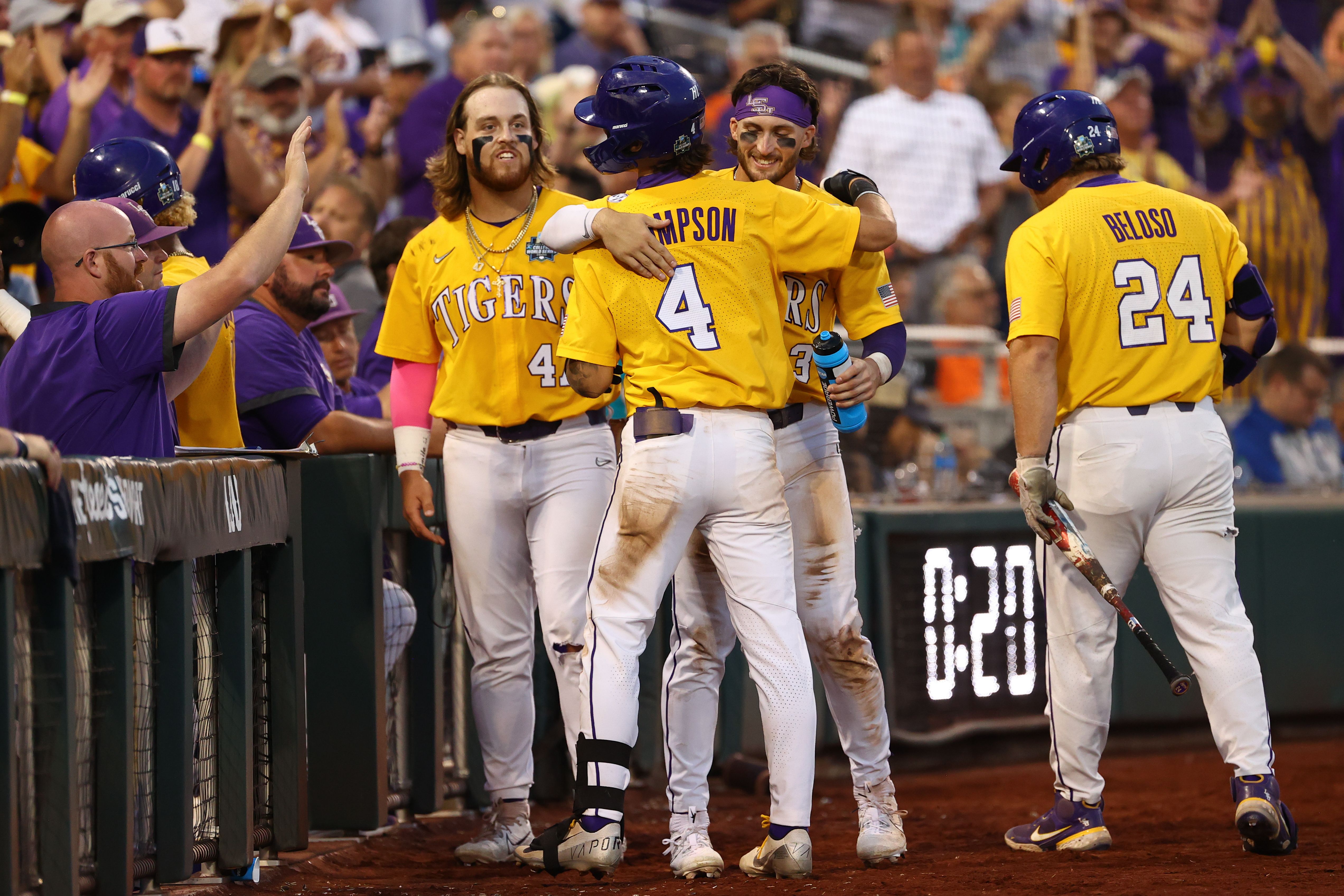 LSU baseball team national championship celebration