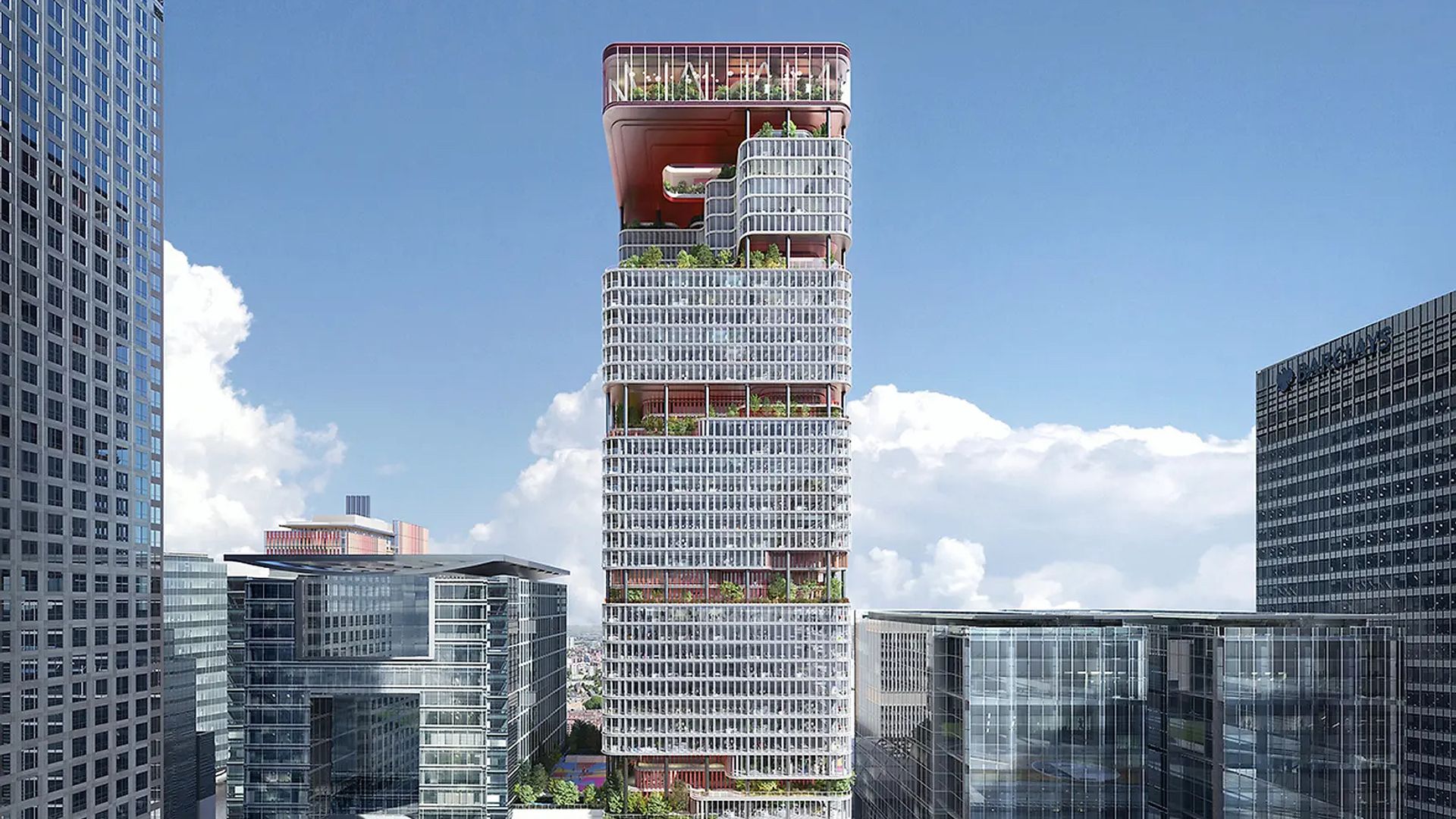 KPF's vision for 8 Canary Wharf