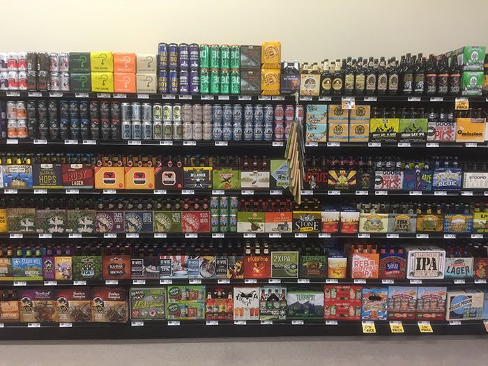 They now offer local and regional beer.