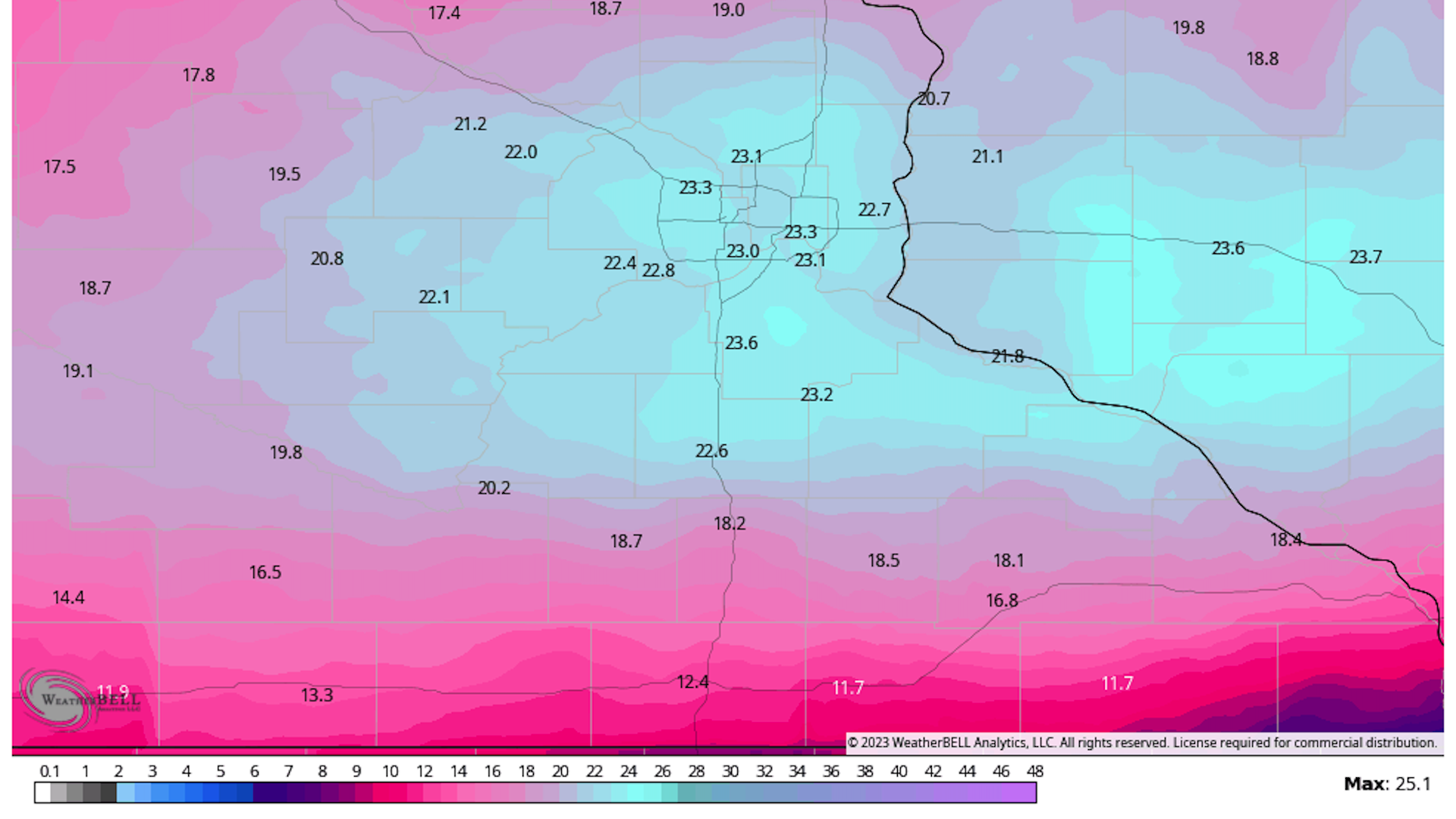 forecast snow map