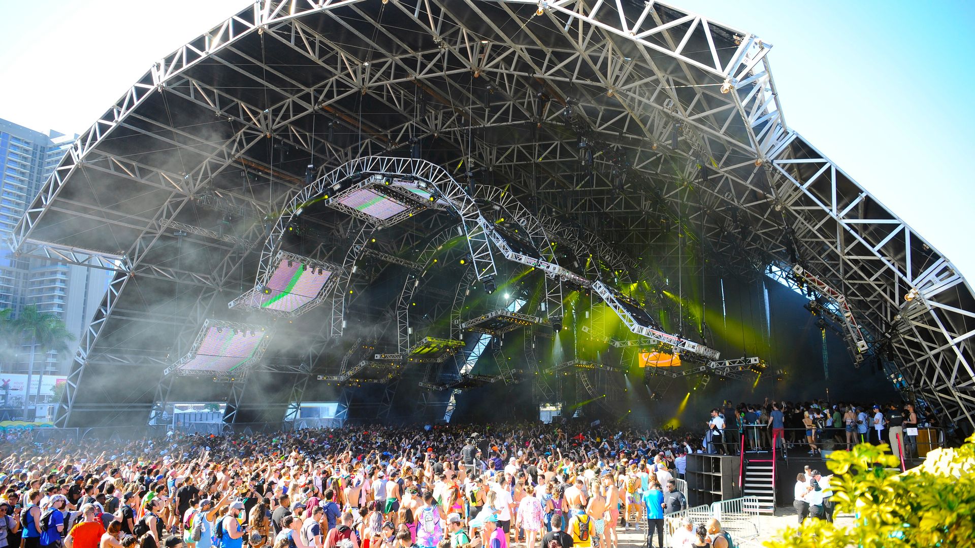 A crowd at Ultra Music Festival