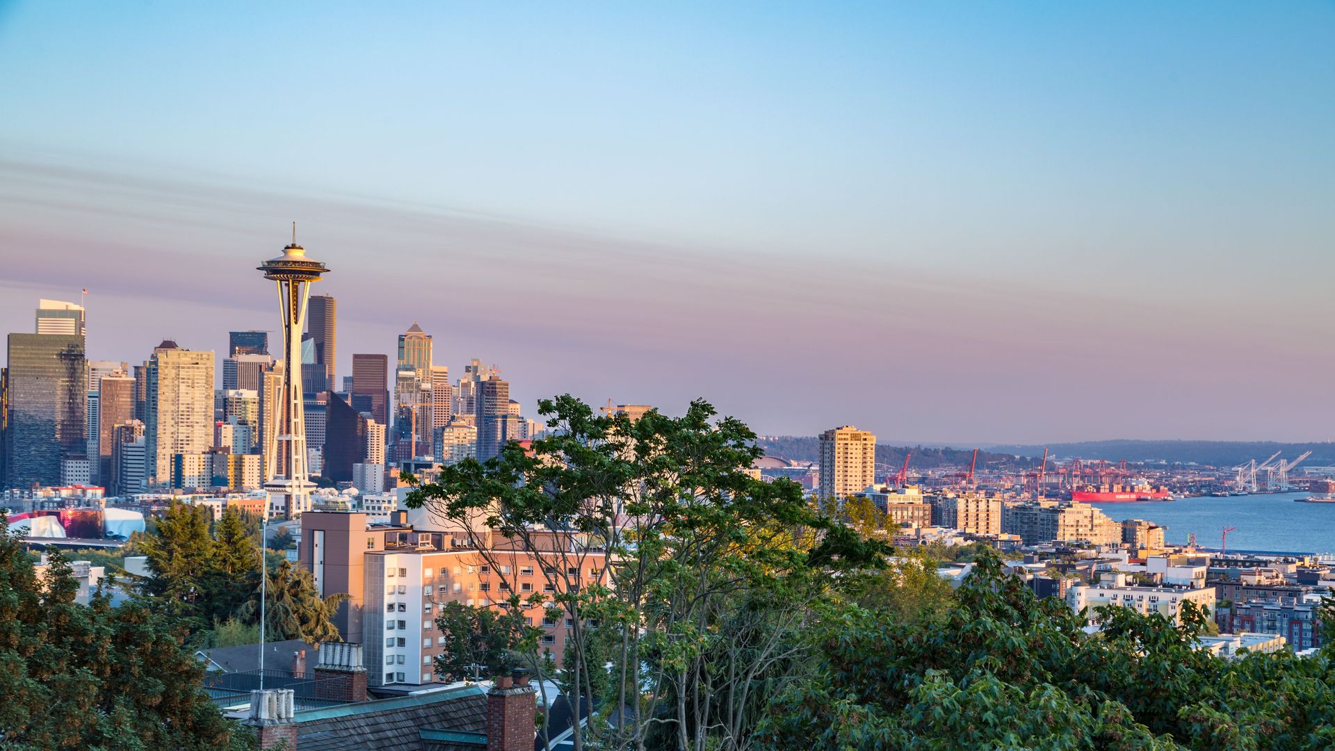 A view of Seattle's skyline from Queen Anne.