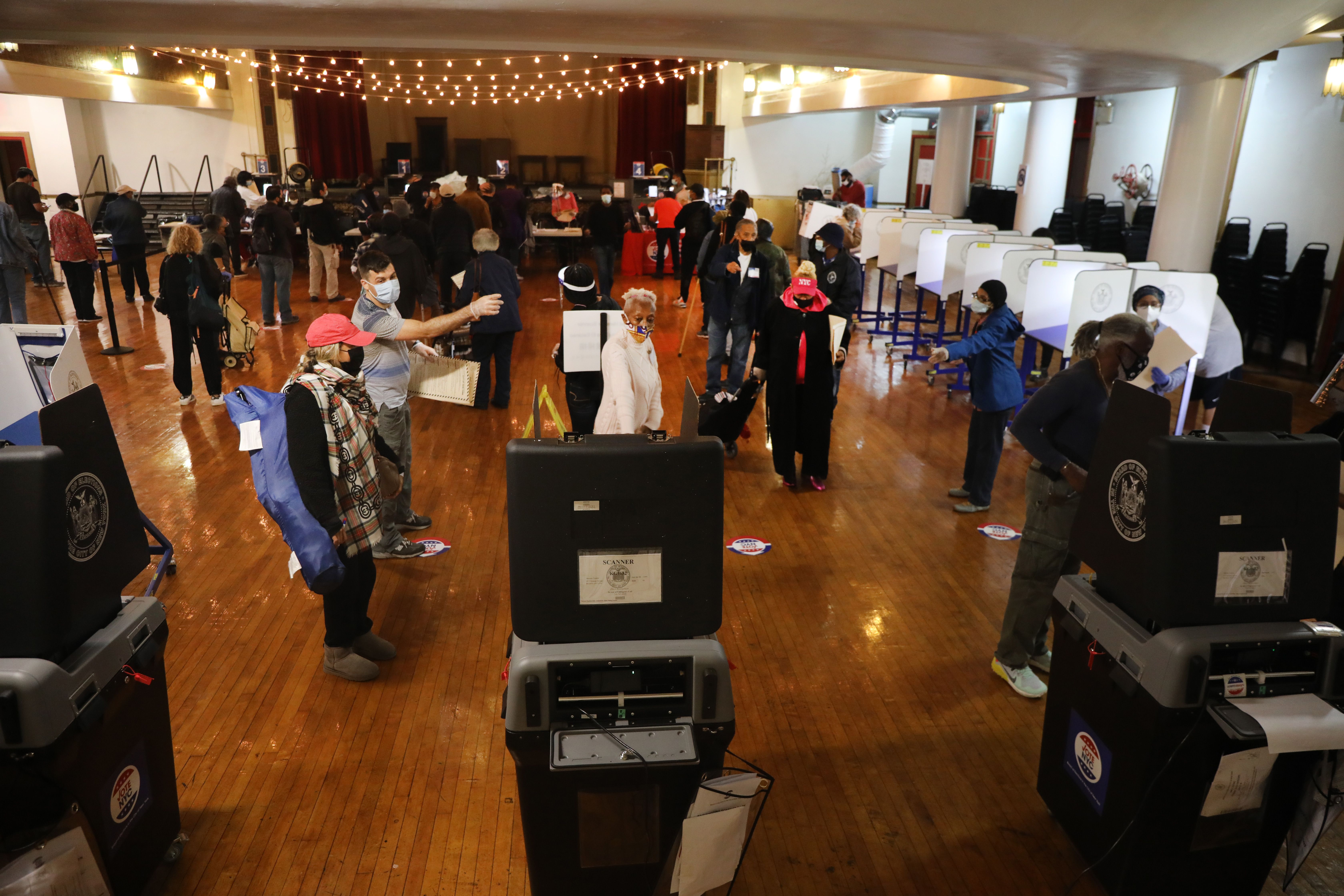 Voting site. Photo by Spencer Platt/Getty Images