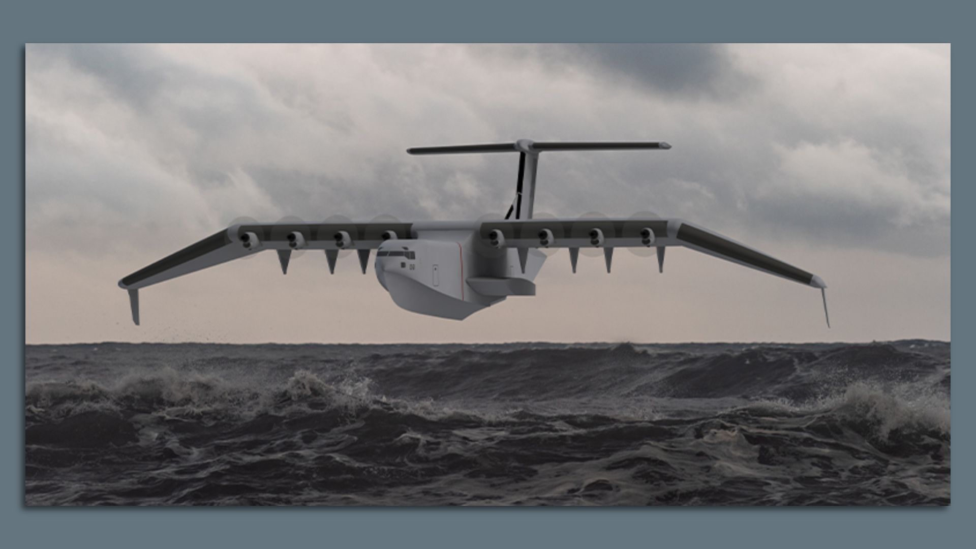 A rendering of Aurora Flight Sciences' half-boat, half-airplane concept.