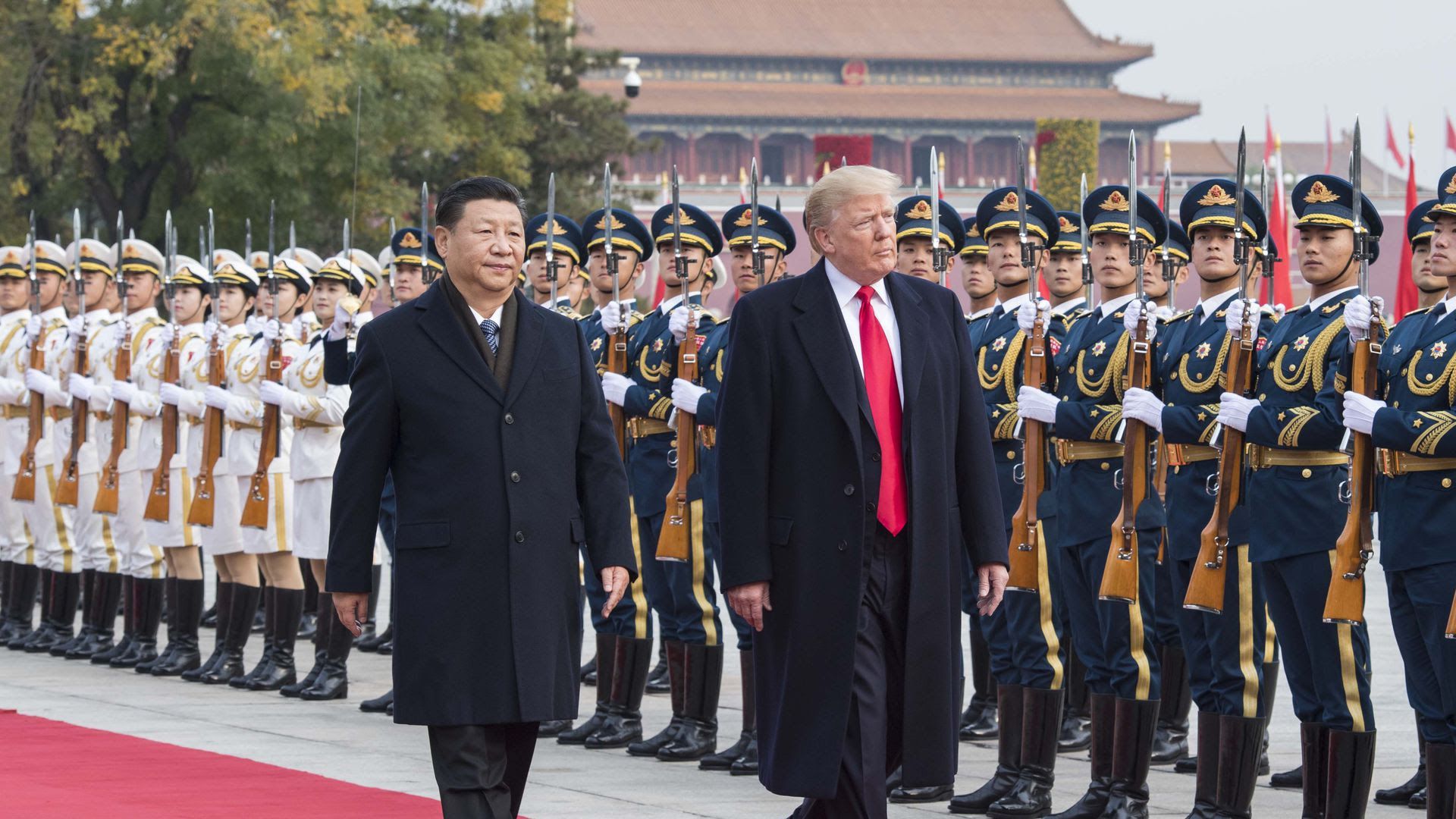 Presidents Xi Jinping and Donald Trump