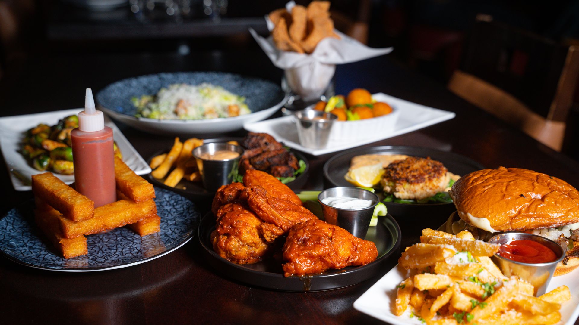 Table of food from Pippin's Assorted Dishes 