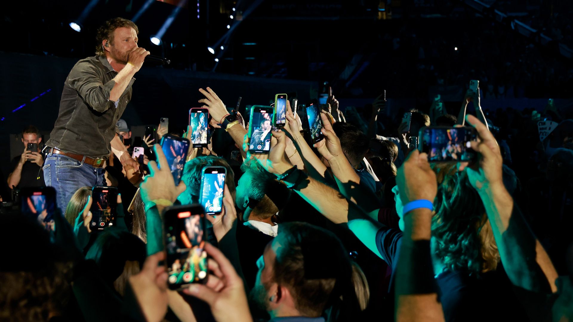 Dierks Bentley performs during CMA Fest 2025 at the main stage at Nissan Stadium on June 08, 2025 in Nashville, Tennessee.