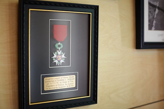 WWII veteran Eugene "Doc" Deibler's Legion of Honor Medal
