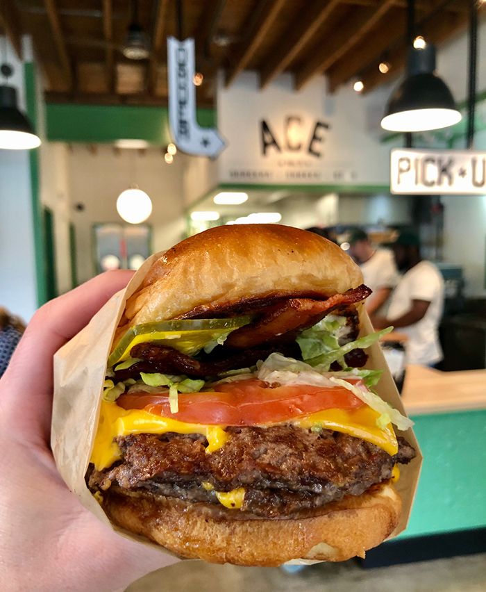 triple build your own burger at ace no 3 charlotte
