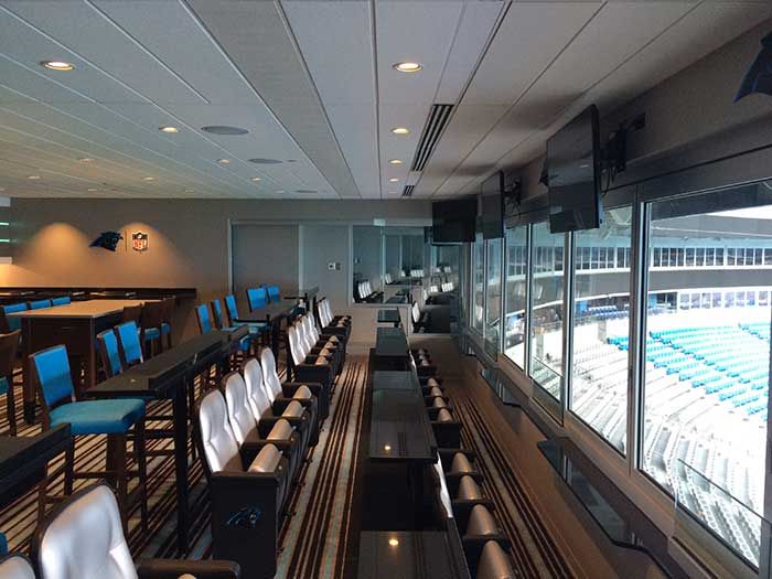 luxury box bank of america stadium