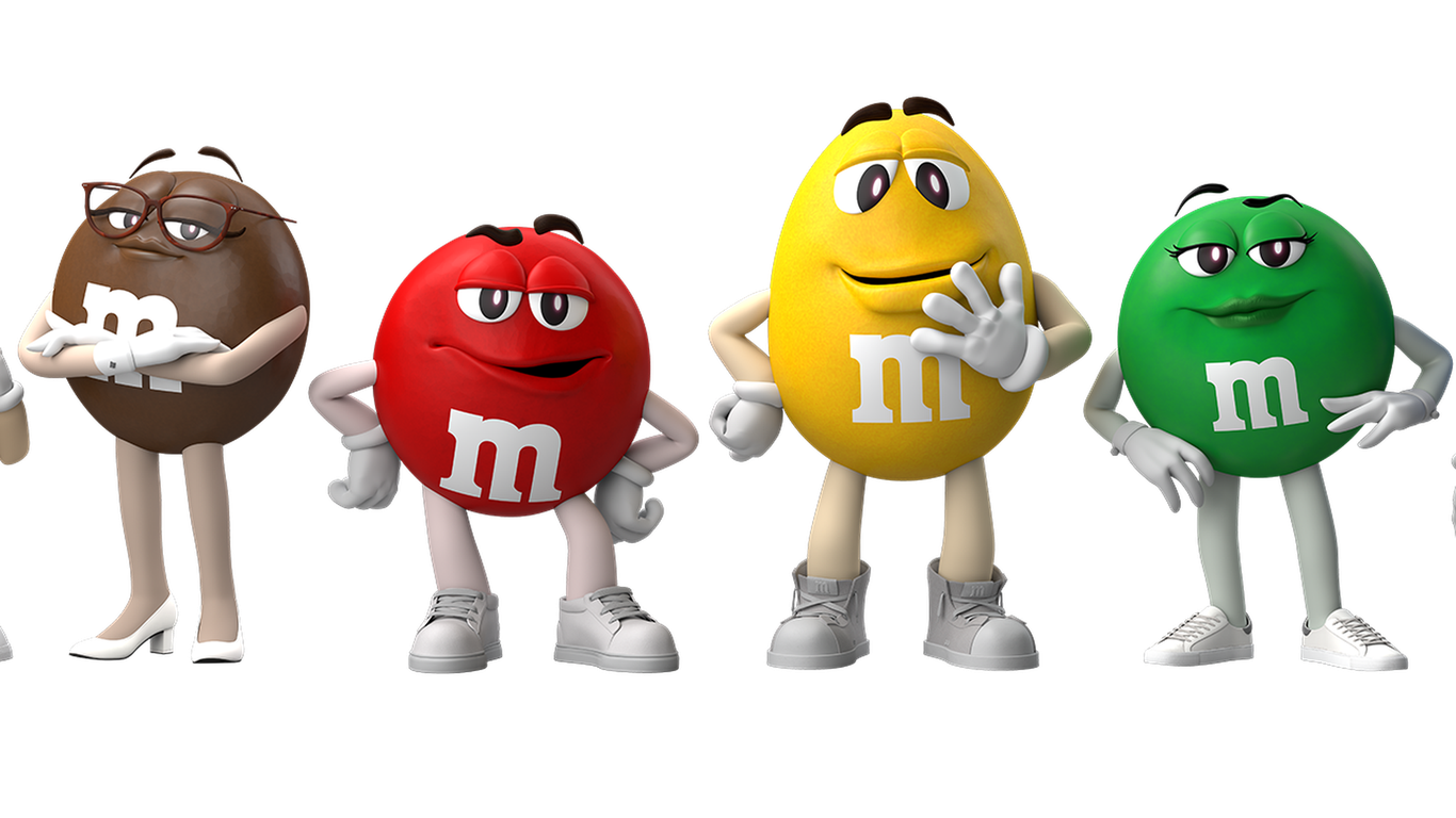 M&M's say goodbye to high heels