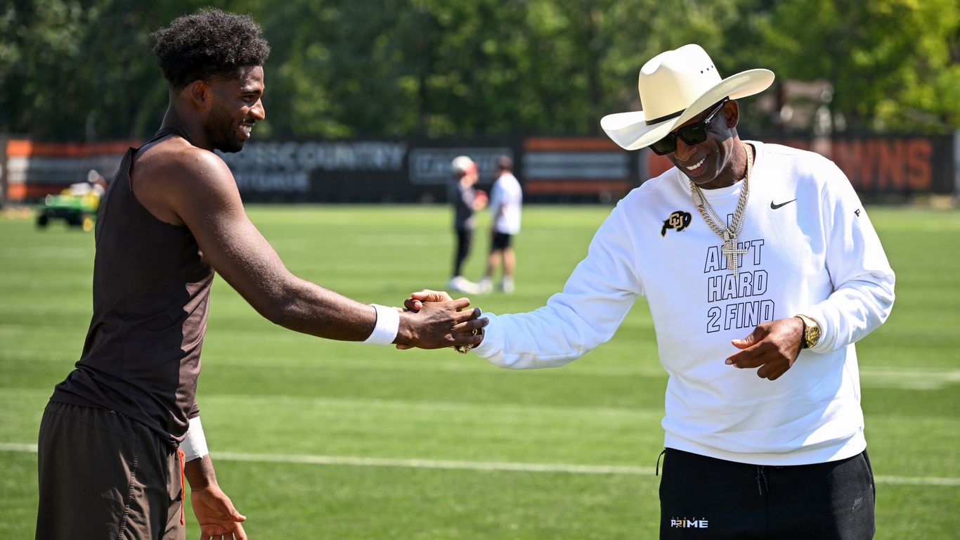 Boulder's Deion checks on Shedeur camp
