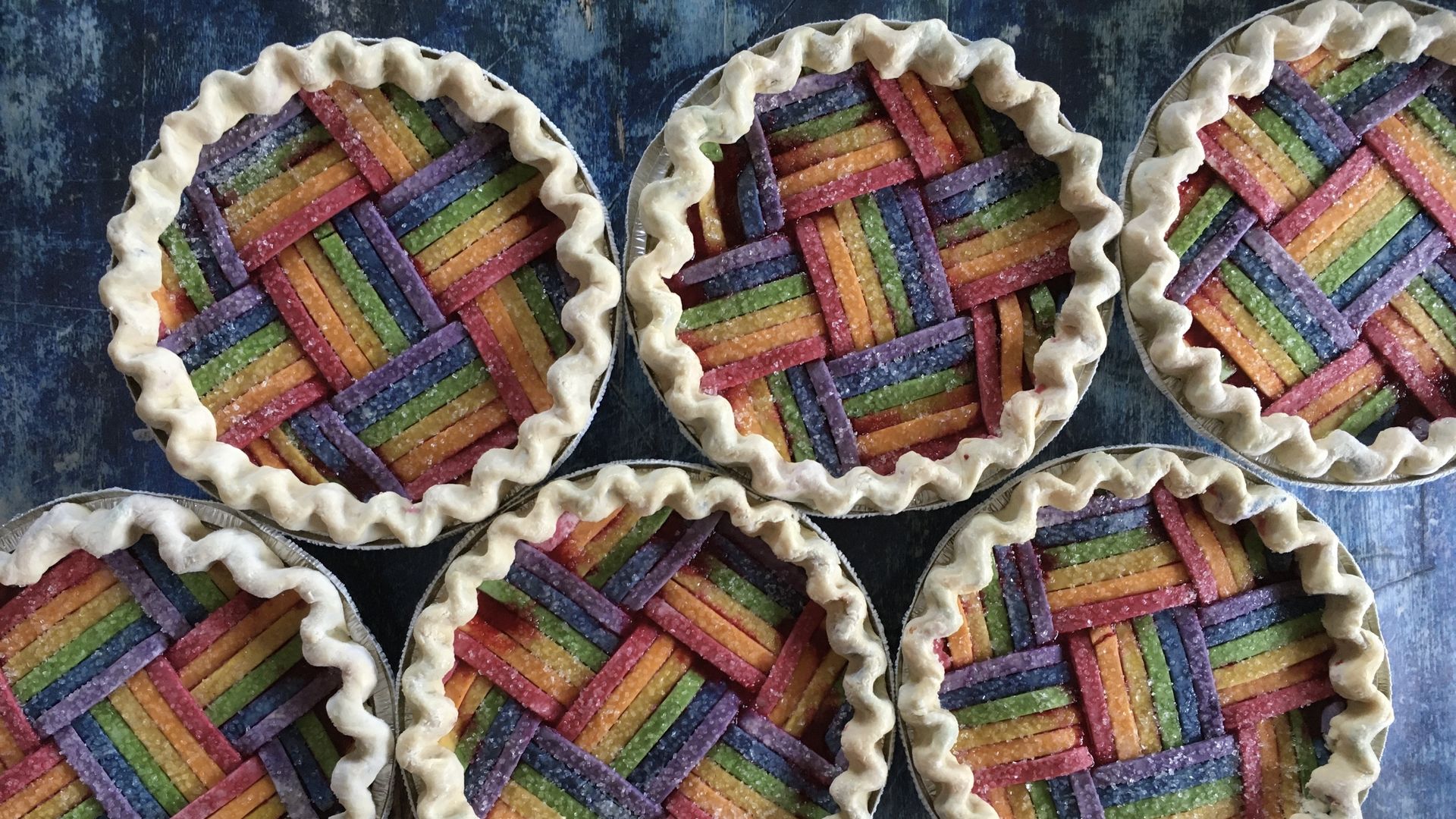 Rainbow lattice pies