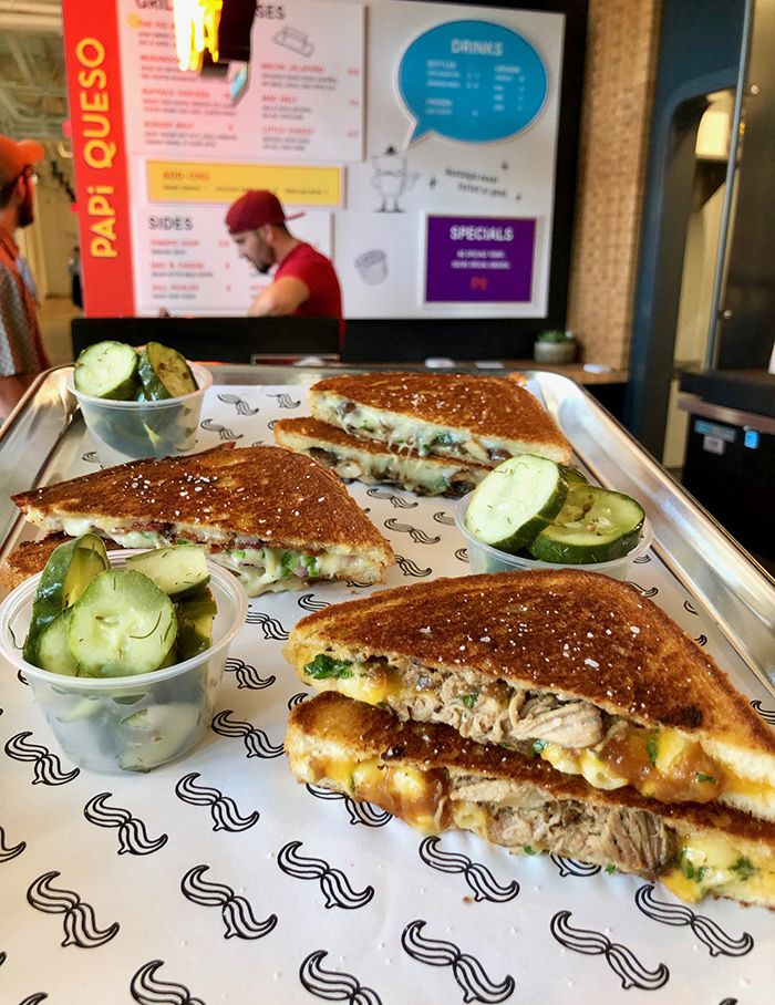 pork grilled cheese from papi queso charlotte