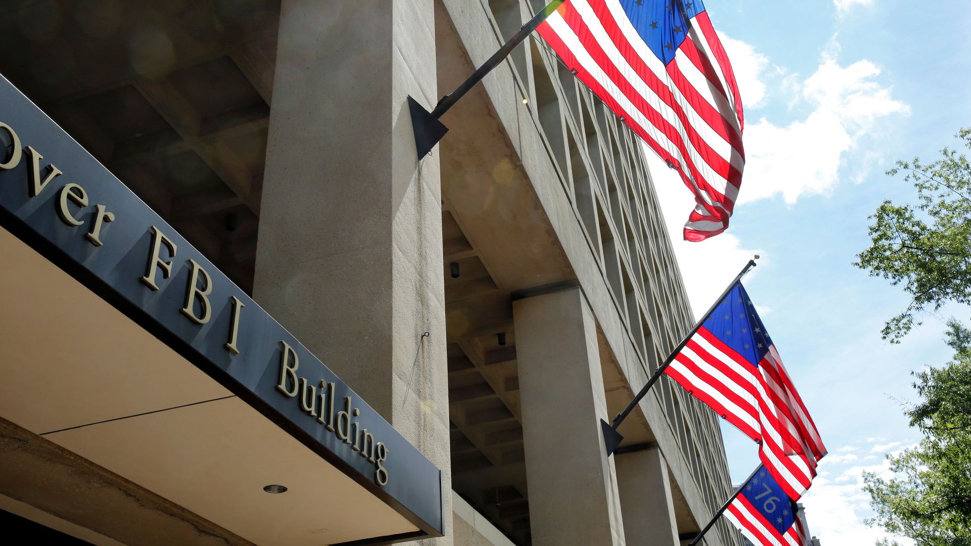 The FBI headquarters building is viewed on July 5, 2016 in Washington, DC.