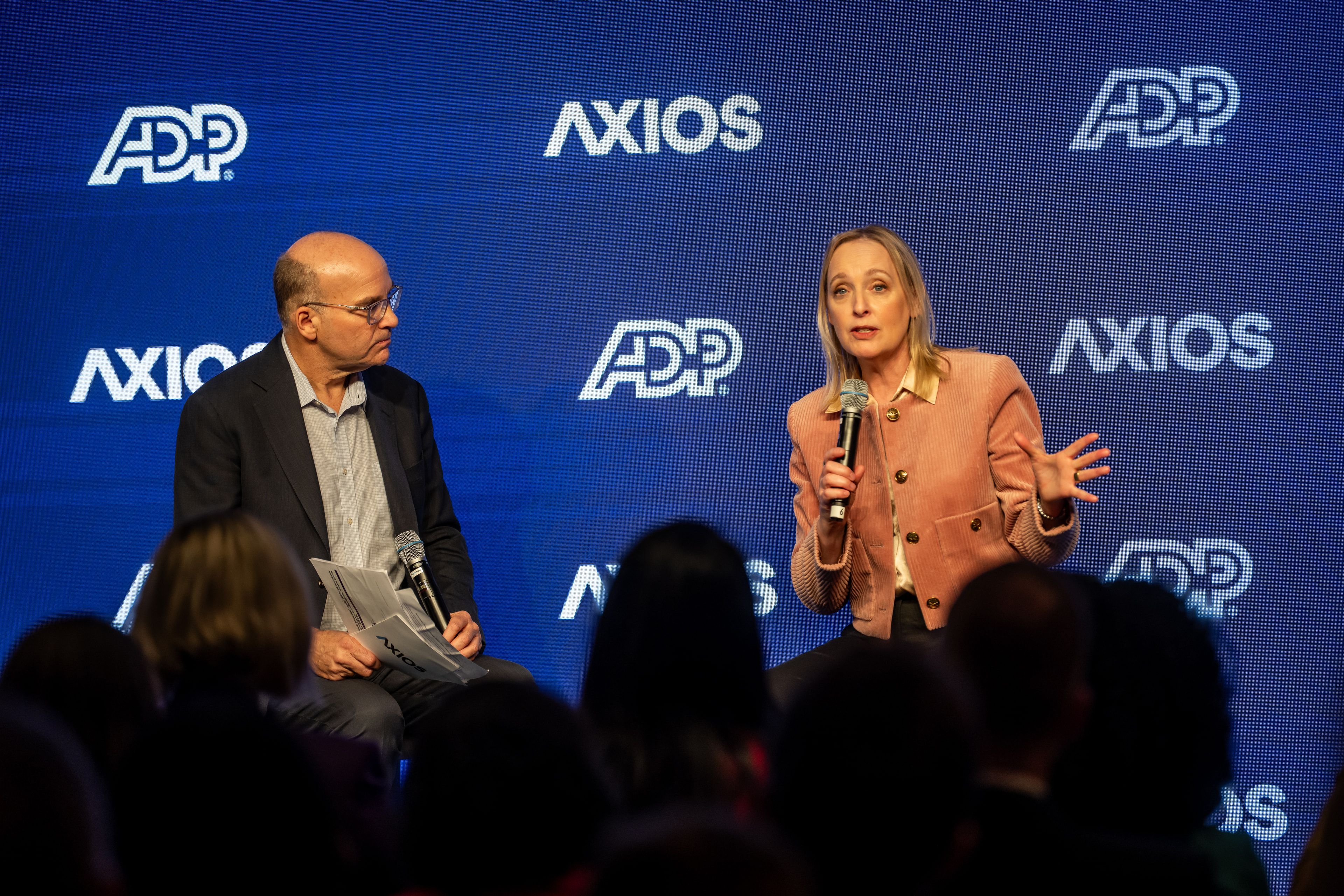 Axios' Mike Allen interviews Accenture CEO Julie Sweet in Davos yesterday.