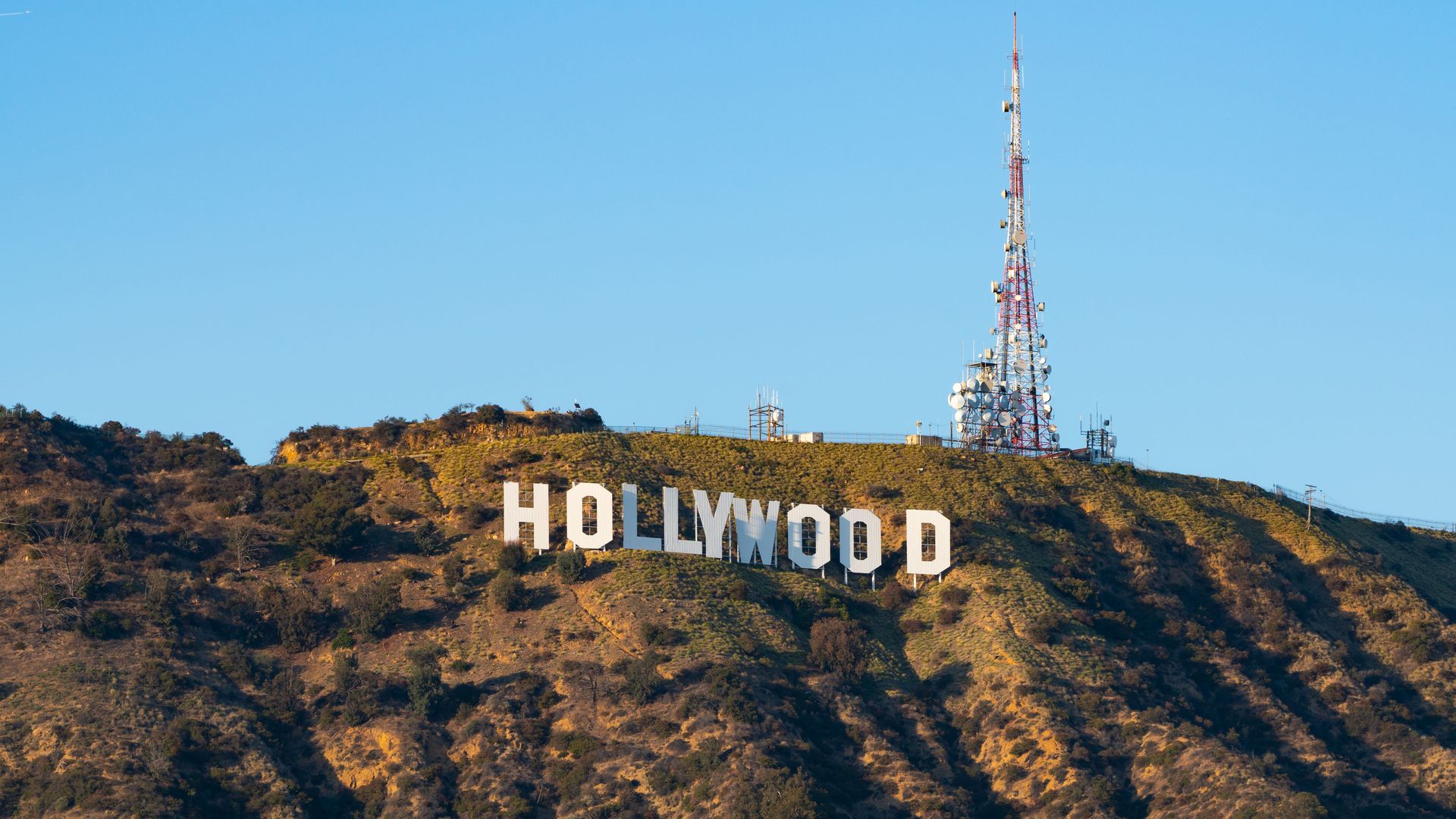 The Hollywood sign in LA