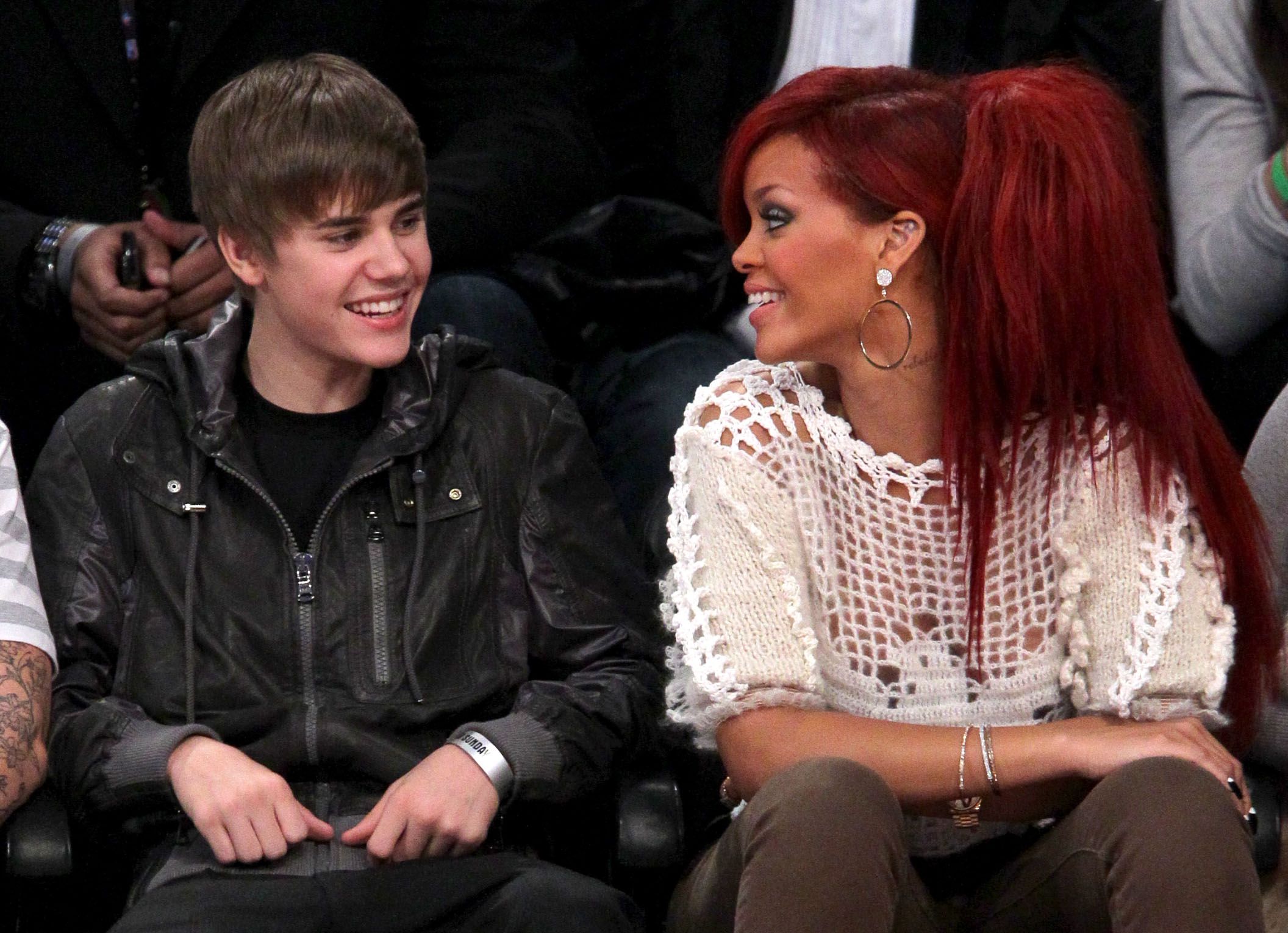 Justin Bieber and Rihanna